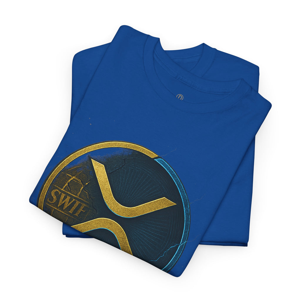 XRP 'Replaces Swift' Cotton Tee — Crypto Ripple Logo T-Shirt