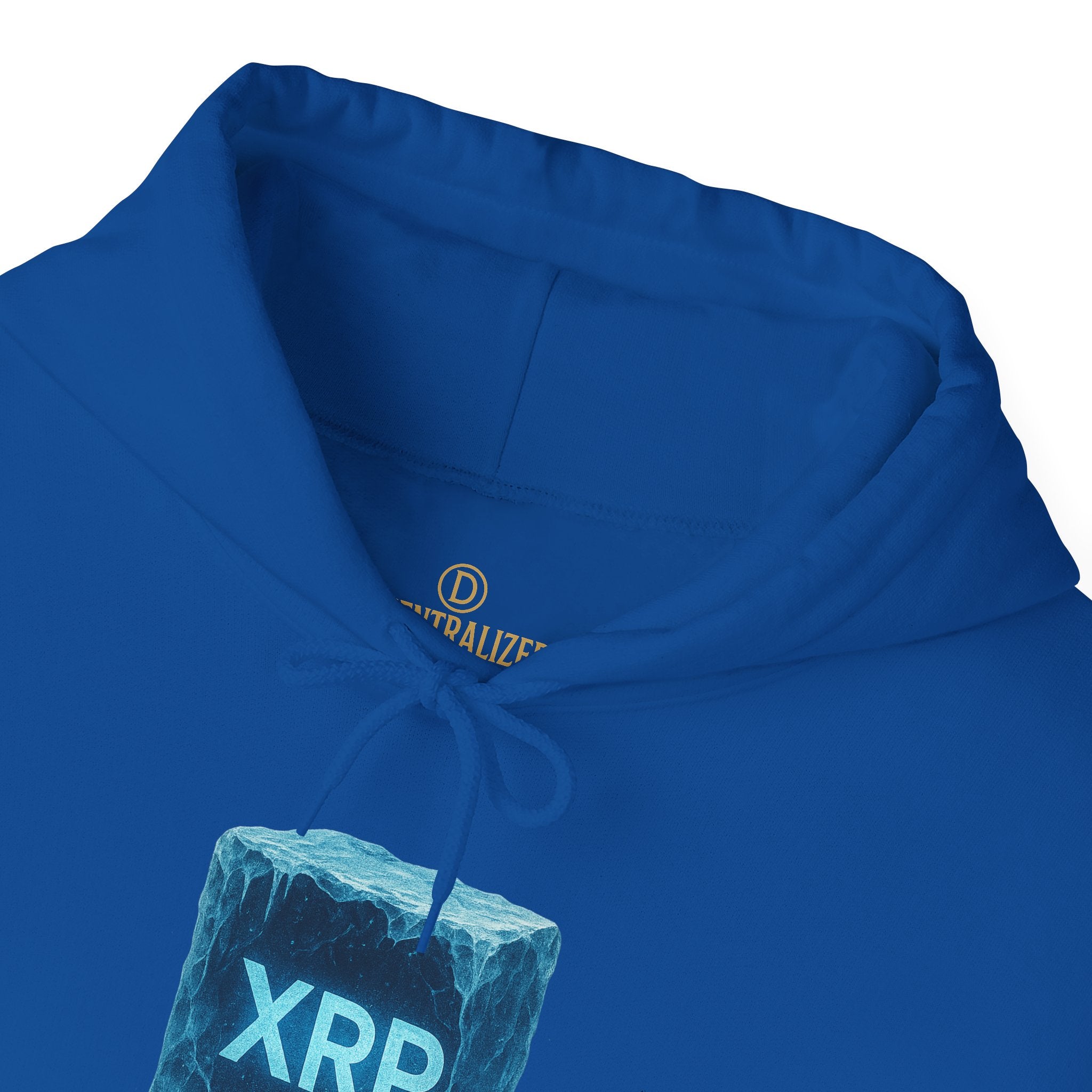 XRP Frozen Cube Hoodie — Crypto Ice Block Sweater for XRP Fans
