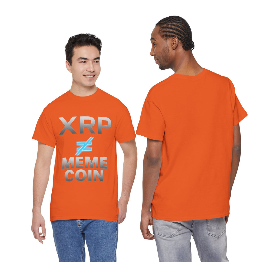 XRP ≠ Meme Coin T-Shirt — Crypto Investor Statement Tee
