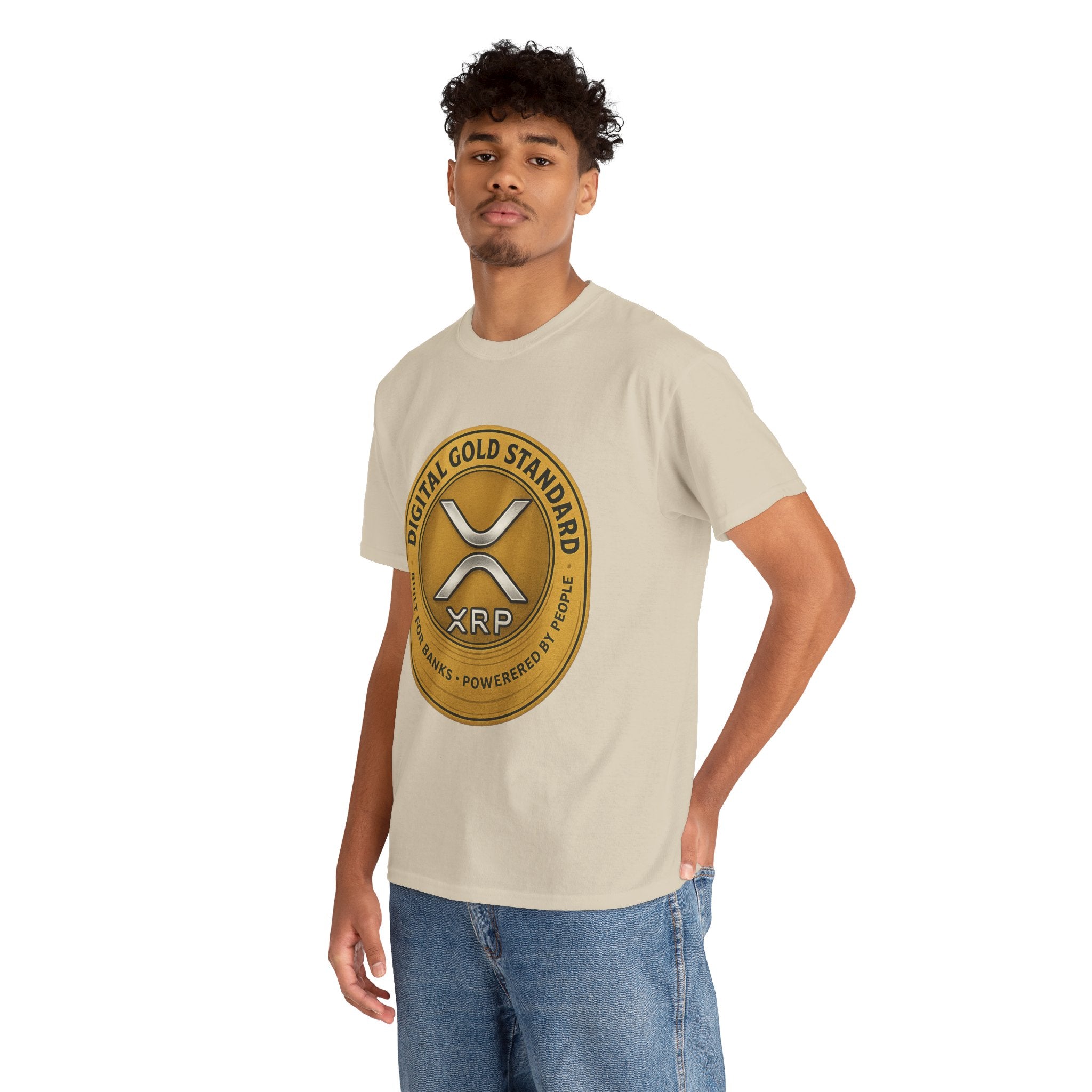 XRP Digital Gold Tee – Cryptocurrency Logo Shirt