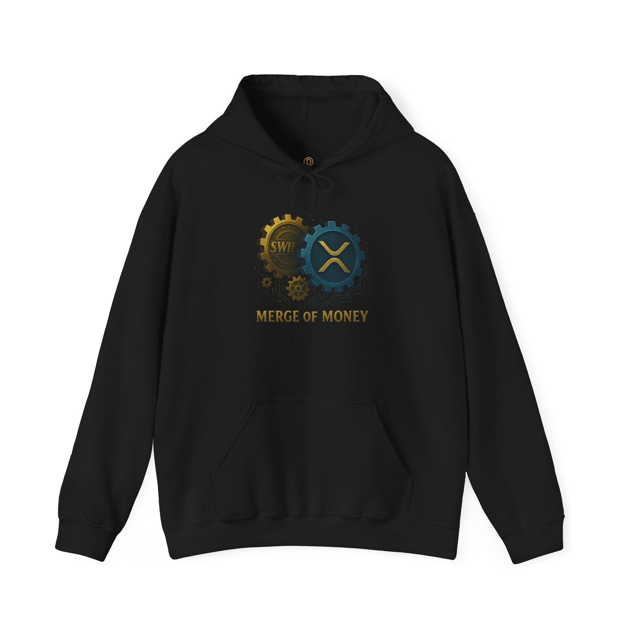 Merge of Money Hoodie — Financial Gears Graphic Pullover