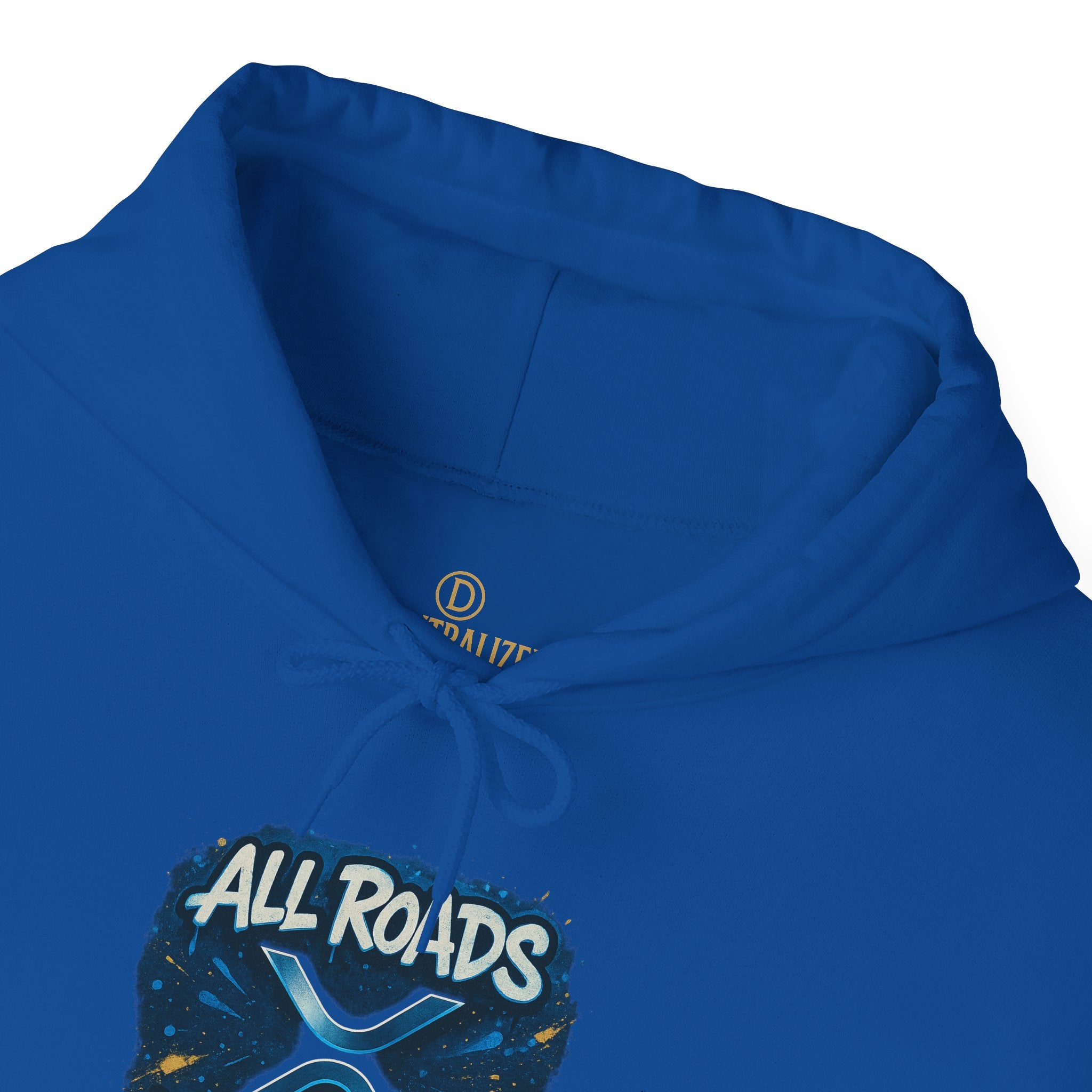 All Roads Lead to XRP Hoodie – Crypto Ripple Logo Sweatshirt