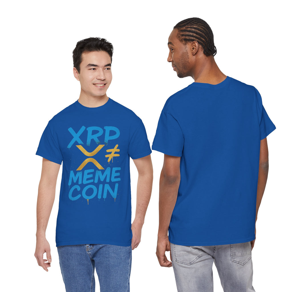 XRP ≠ Meme Coin T‑Shirt — Crypto Advocate Graphic Tee