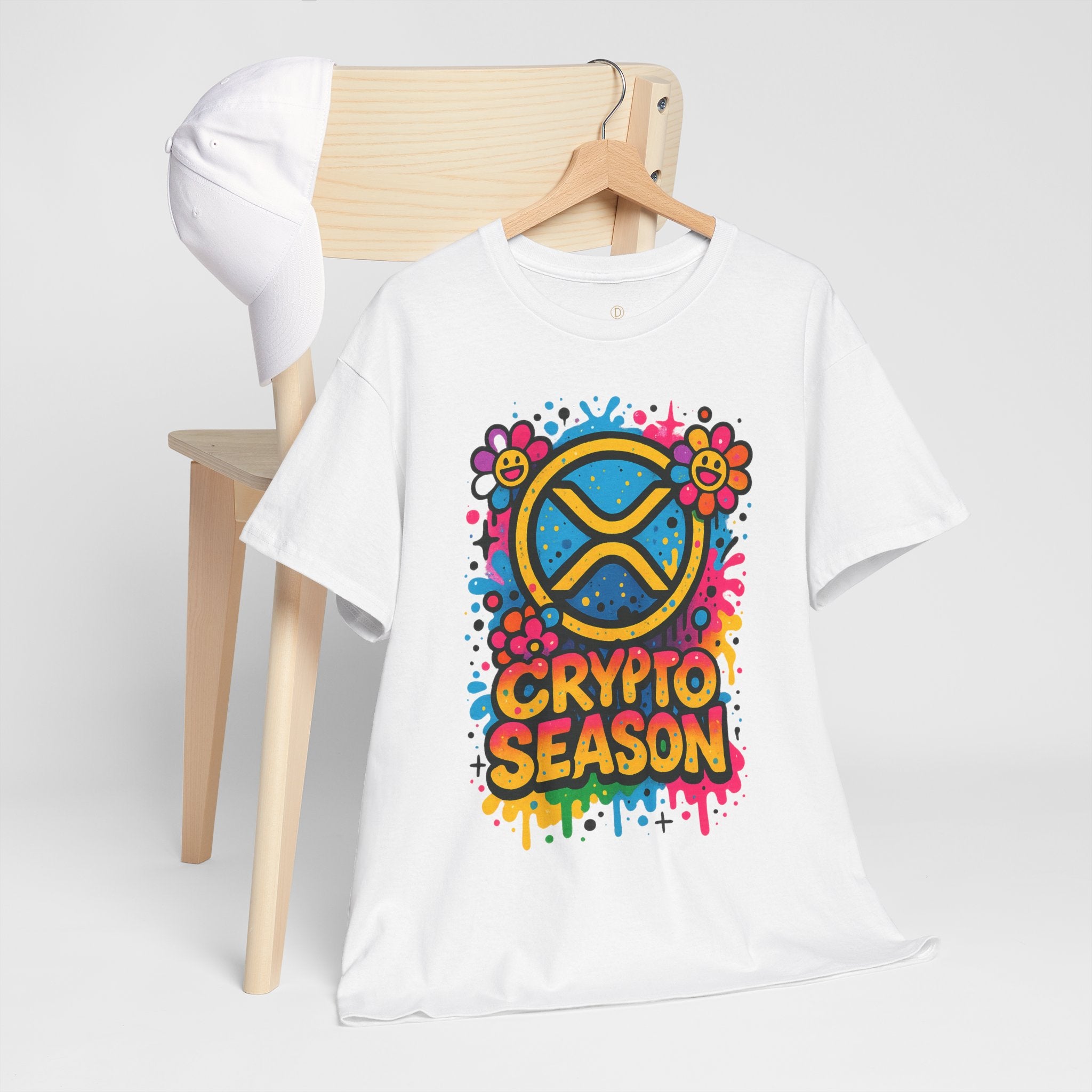 Crypto Season T-Shirt — Colorful Ripple XRP Logo Tee