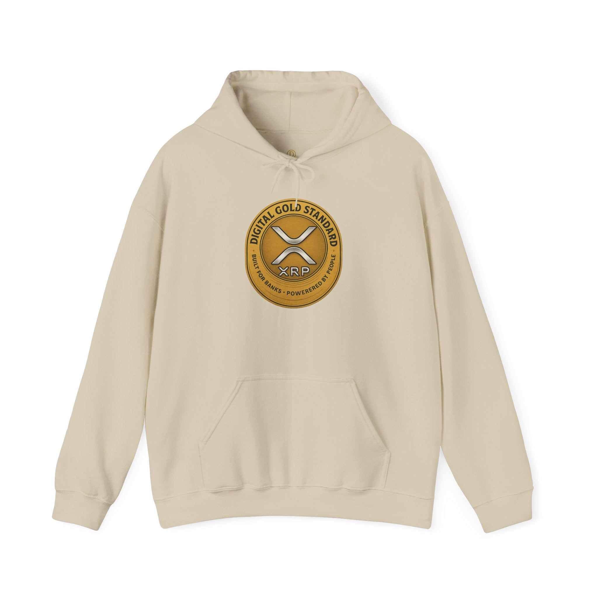 Crypto Coin Logo Hoodie — Digital Gold Standard XRP Emblem