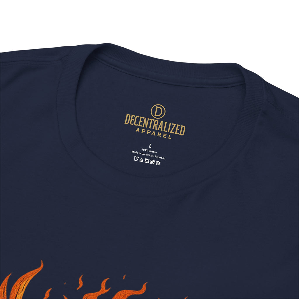 Phoenix Coin T‑Shirt — Fiery Phoenix Crypto Logo Tee