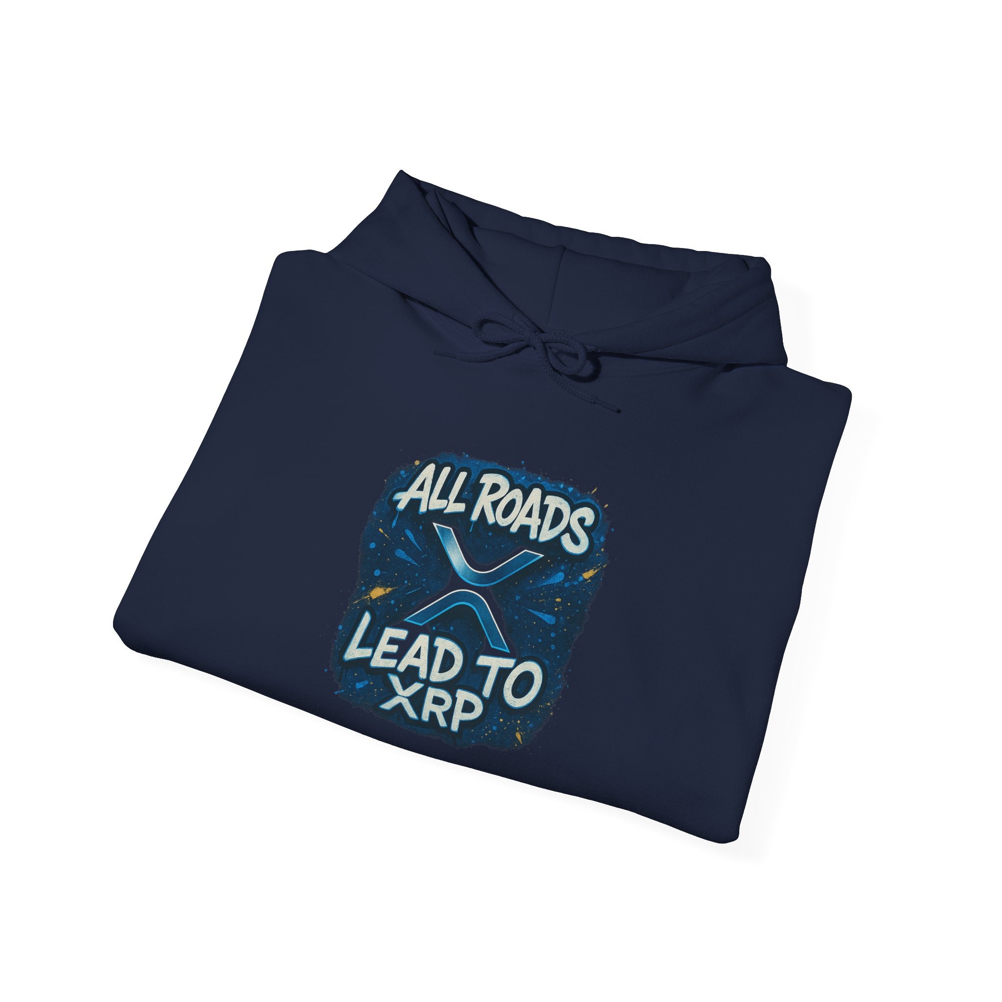 All Roads Lead to XRP Hoodie – Crypto Ripple Logo Sweatshirt