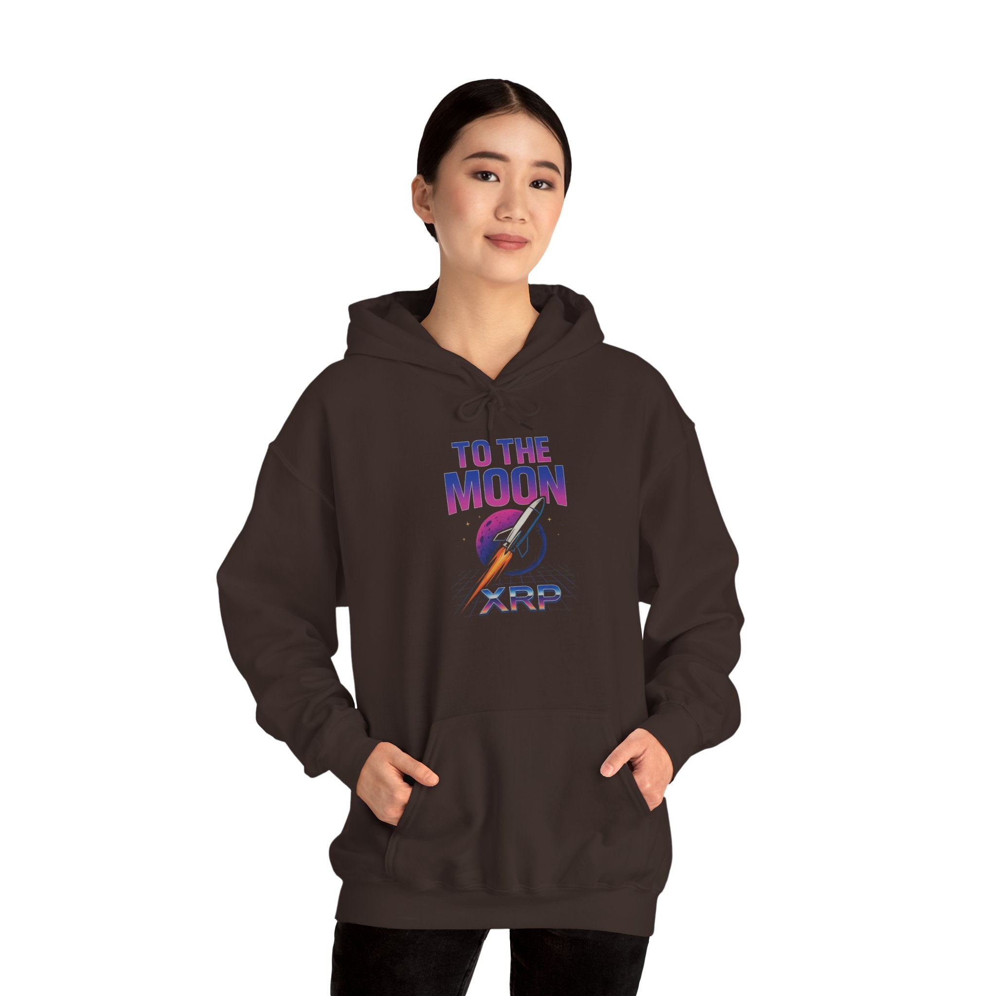 XRP To The Moon Hoodie – Crypto Investor Sweatshirt