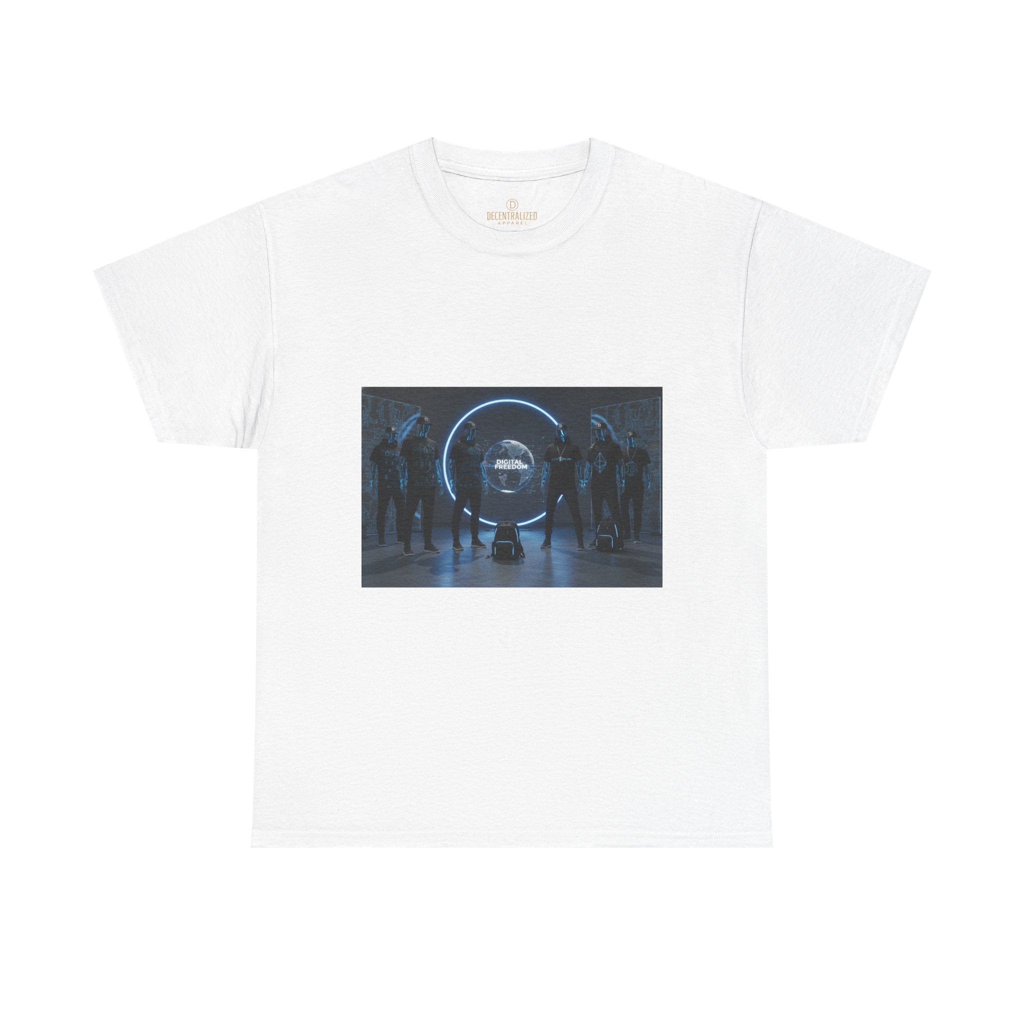 Sci‑Fi Portal Graphic Tee — Futuristic Neon Crew T-Shirt