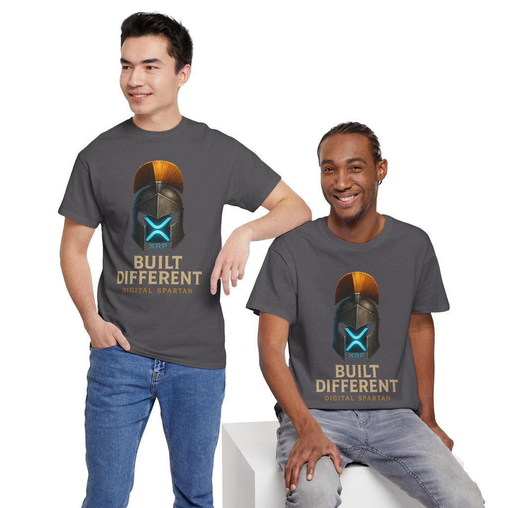Built Different Spartan Tee — Digital Spartan XRP Crypto T-Shirt