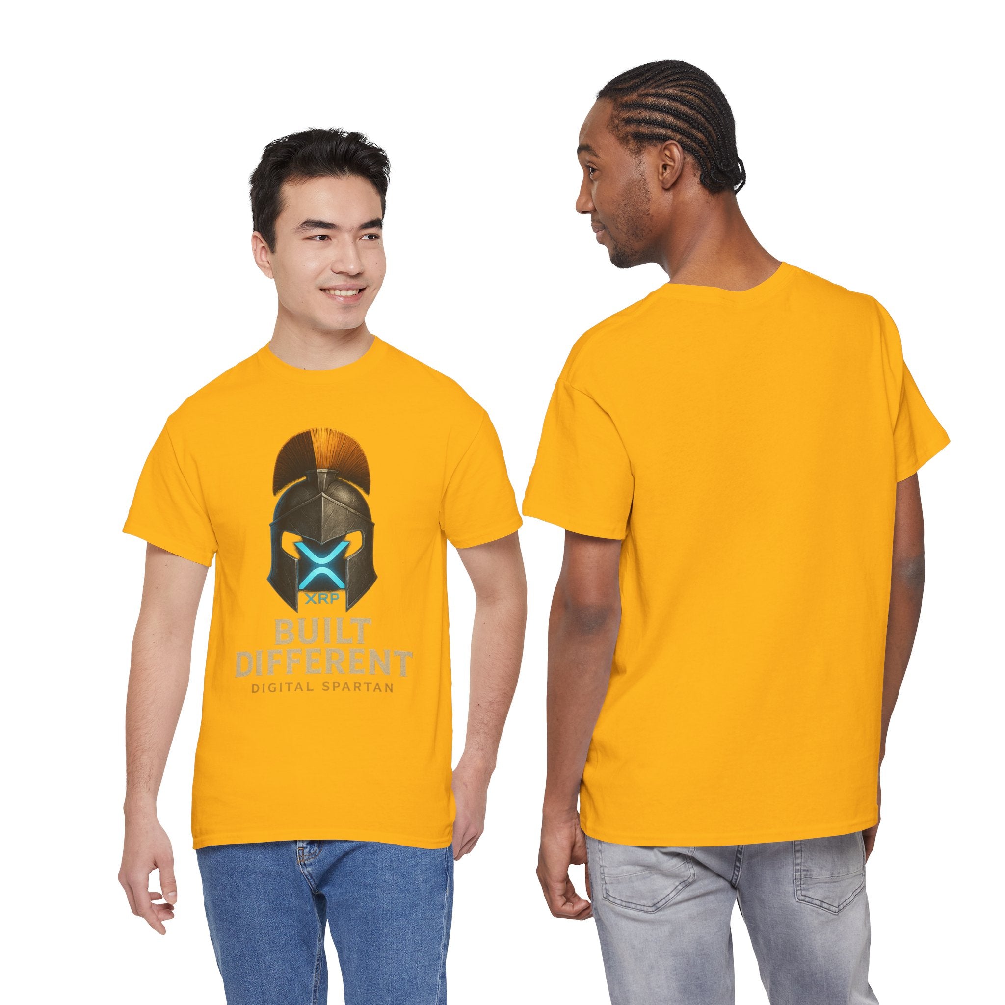 Built Different Spartan Tee — Digital Spartan XRP Crypto T-Shirt