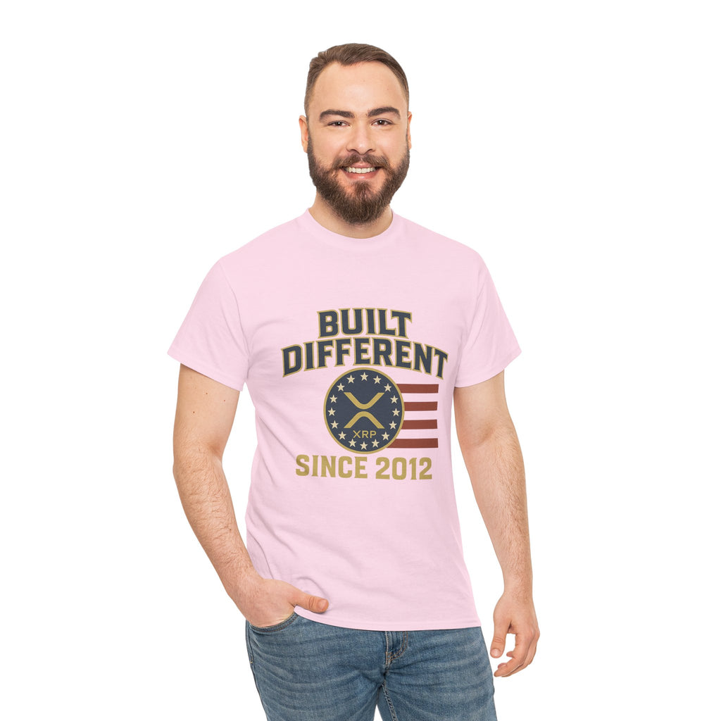 Built Different Since 2012 T-Shirt — American Flag Vintage Crew Tee