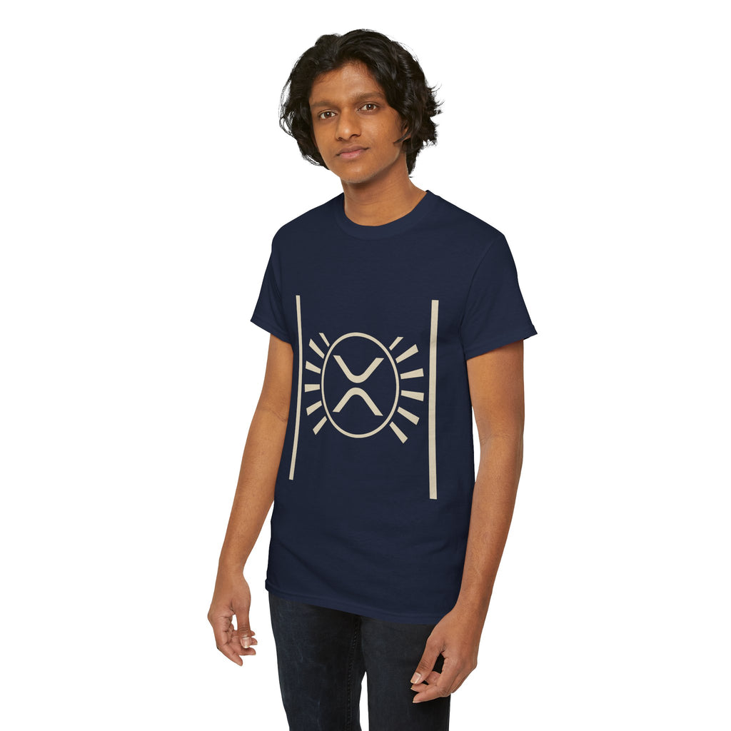 XRP Sun Logo T‑Shirt — Minimal Crypto Ripple Tee