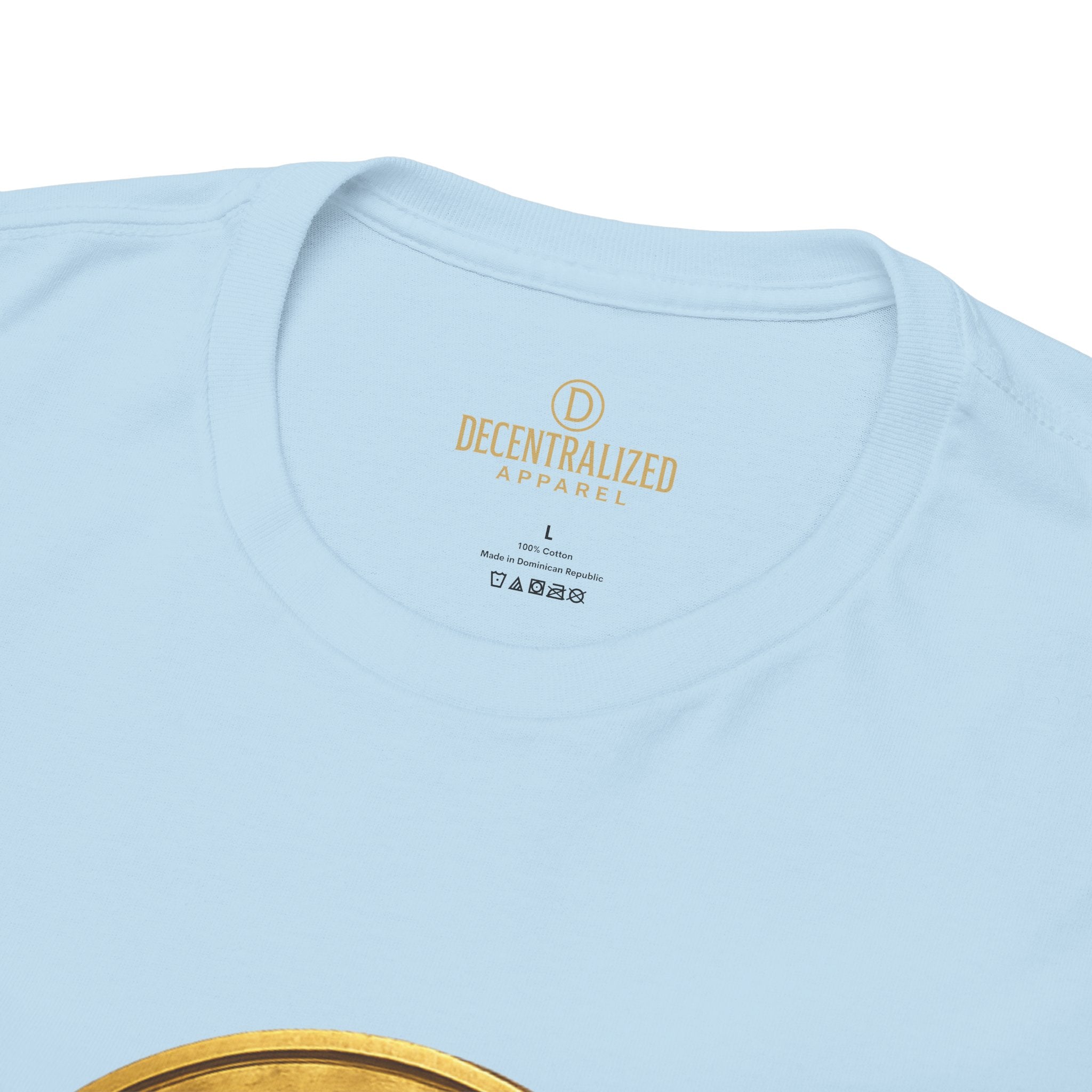 XRP Ledger Trophy T‑Shirt – Gold Ripple Coin on Pedestal Crypto Tee