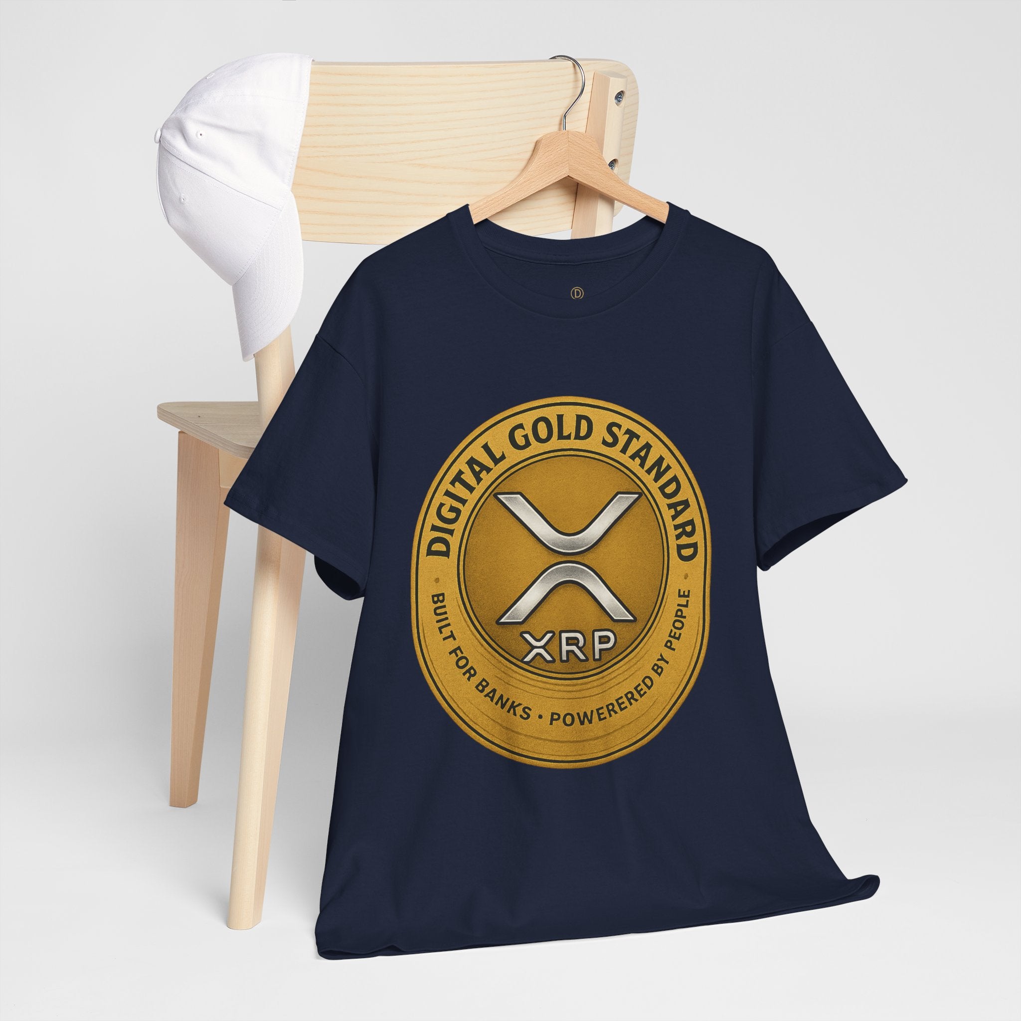 XRP Digital Gold Tee – Cryptocurrency Logo Shirt