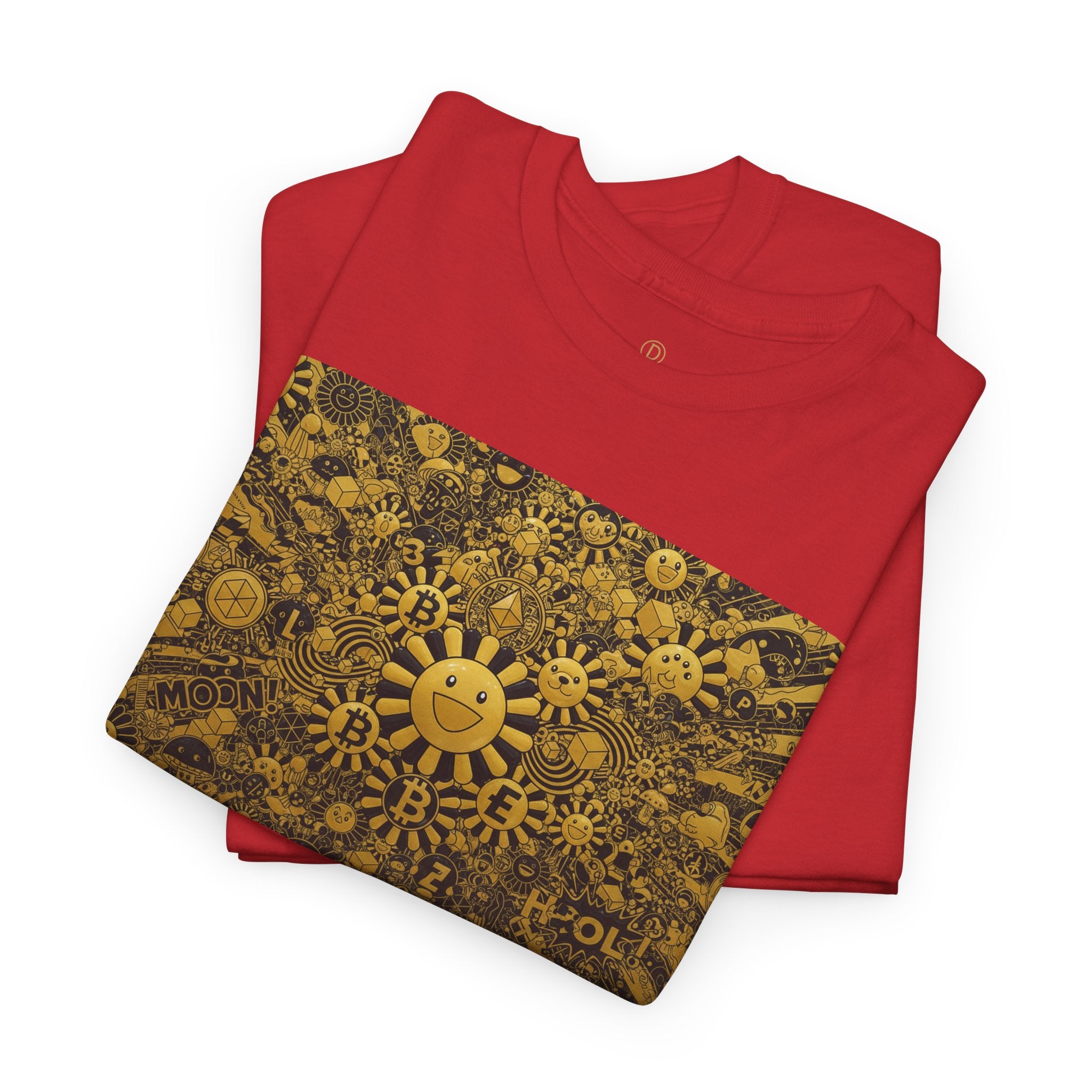 Sunflower Burst T‑Shirt — Golden Sunflower Pattern Tee