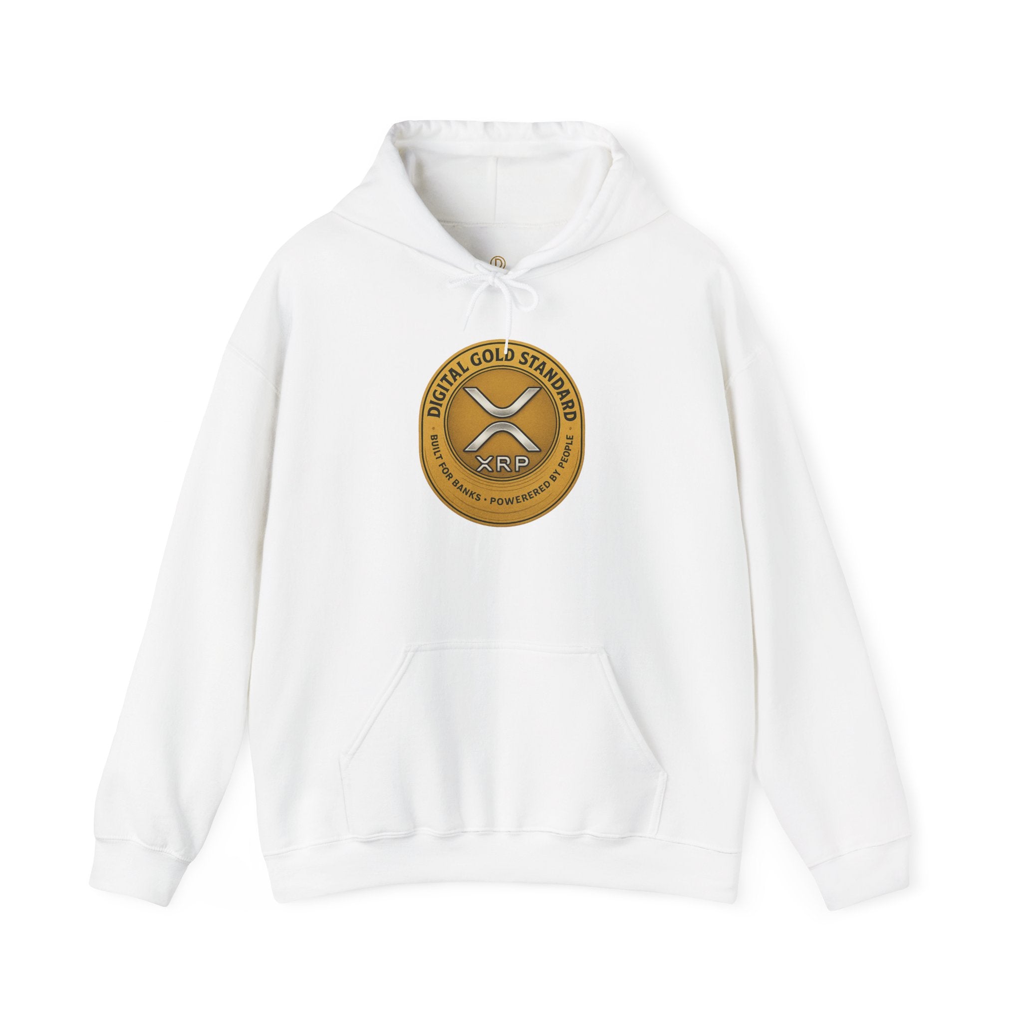 Crypto Coin Logo Hoodie — Digital Gold Standard XRP Emblem