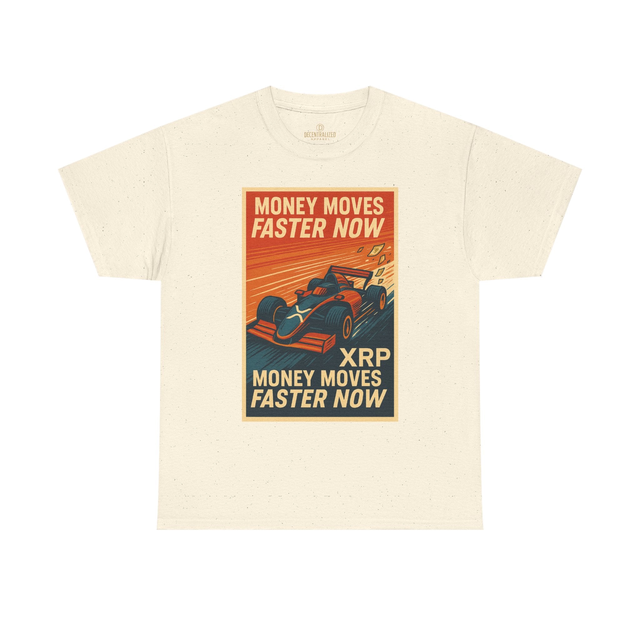 XRP 'Money Moves Faster Now' Racing Tee — Crypto Enthusiast T-Shirt