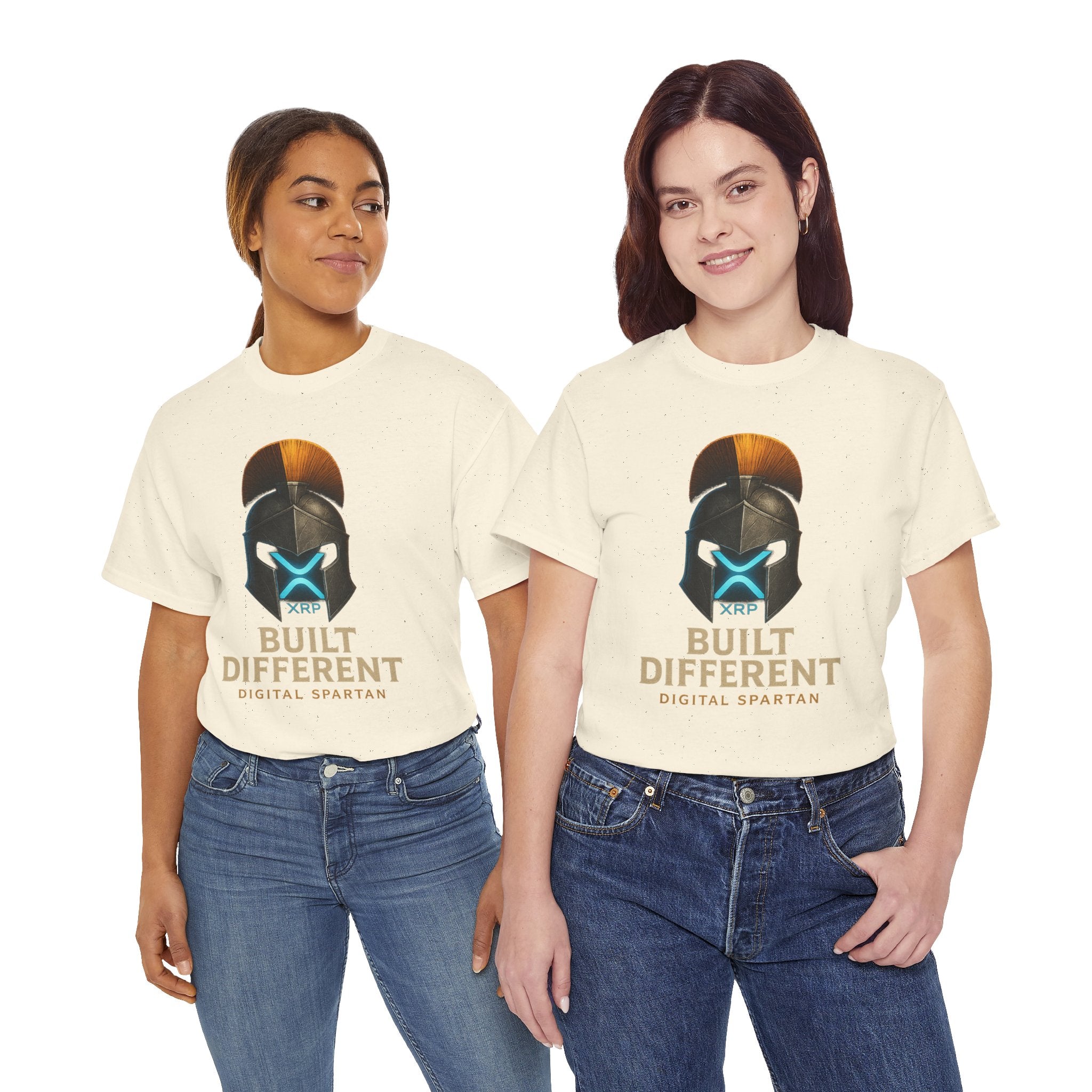 Built Different Spartan Tee — Digital Spartan XRP Crypto T-Shirt