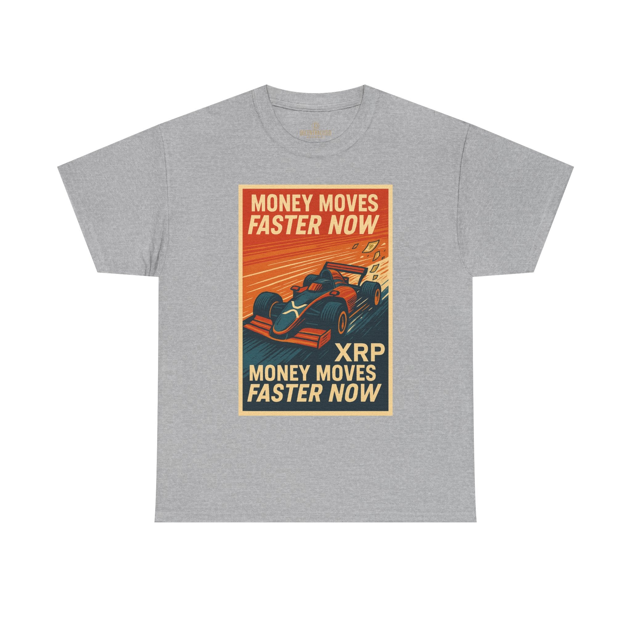 XRP 'Money Moves Faster Now' Racing Tee — Crypto Enthusiast T-Shirt
