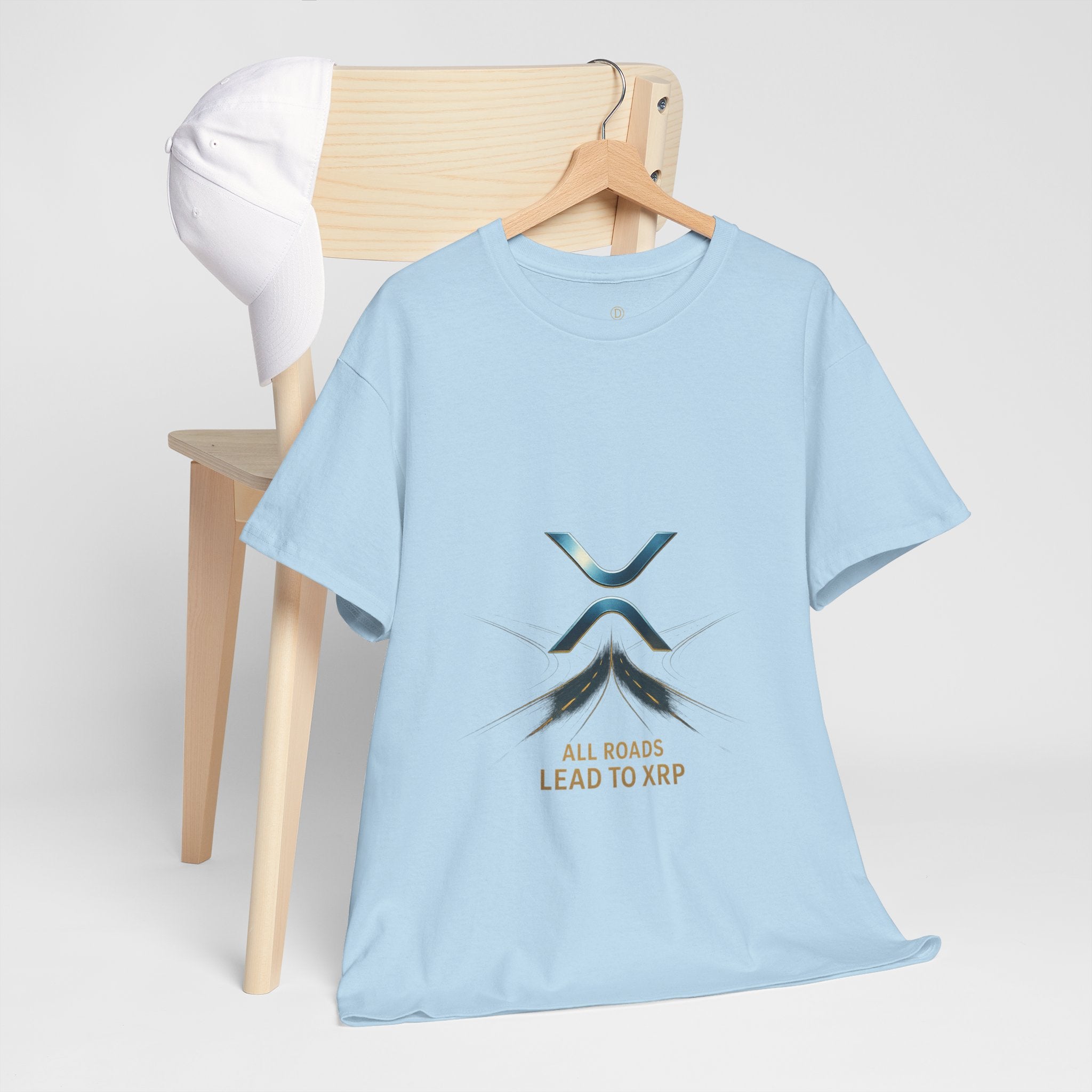 All Roads Lead to XRP T-Shirt — Crypto Ripple Logo Tee