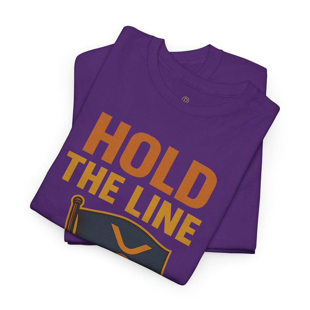 Hold The Line Tee — Bold Flag Graphic Cryptocurrency XRP Shirt