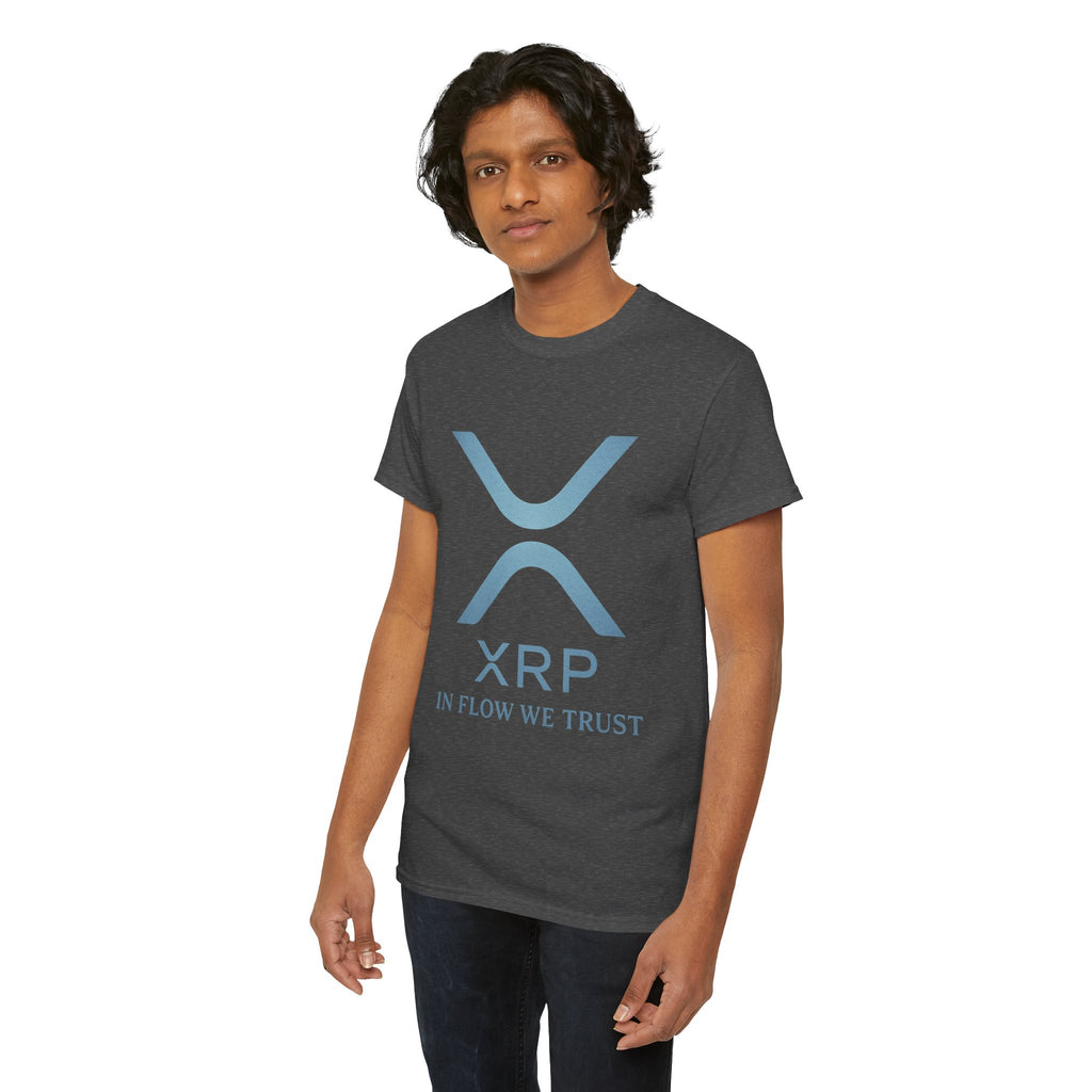 XRP Crypto Tee — "In Flow We Trust" Ripple Logo T-Shirt