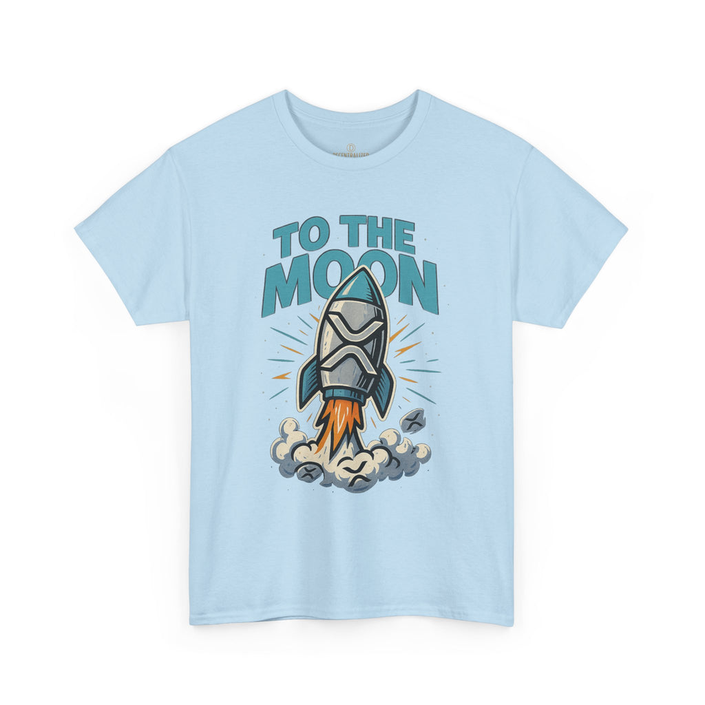 To The Moon Rocket T-Shirt — Space Graphic Tee for Crypto & Space Enthusiasts
