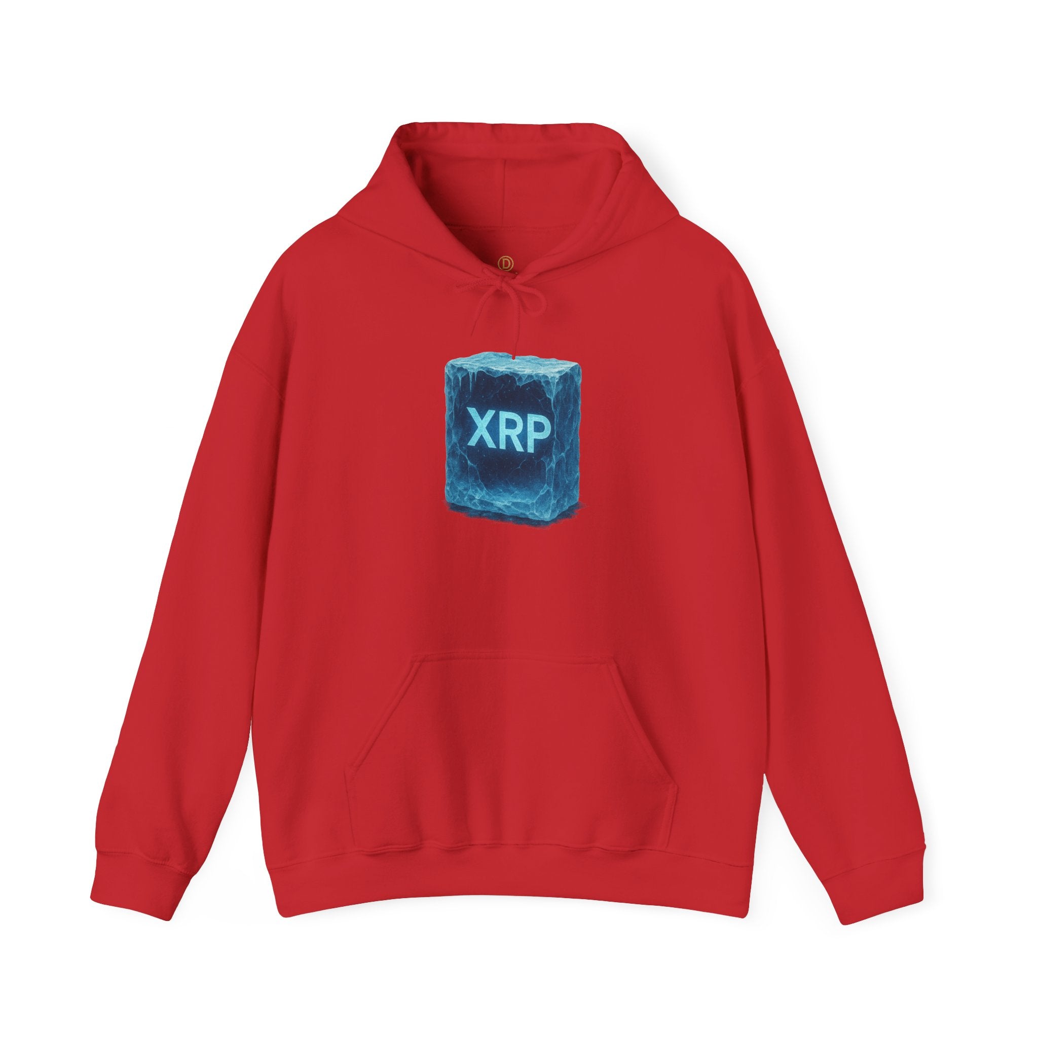XRP Frozen Cube Hoodie — Crypto Ice Block Sweater for XRP Fans