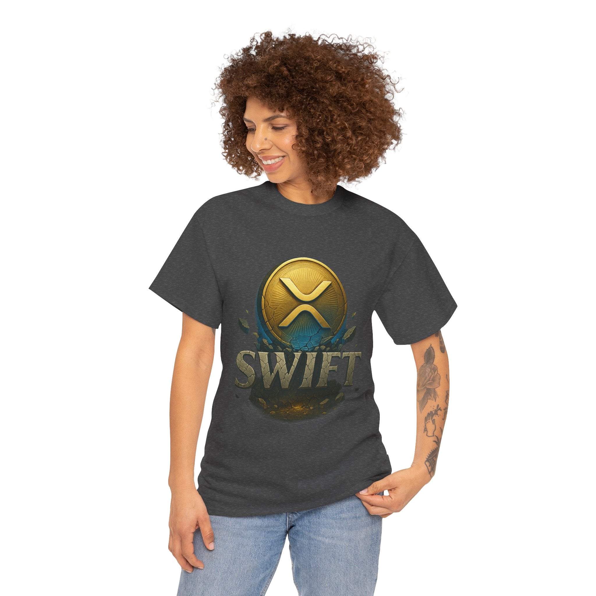 XRP Swift Cryptocurrency T‑Shirt — Ripple Coin Logo Graphic Tee