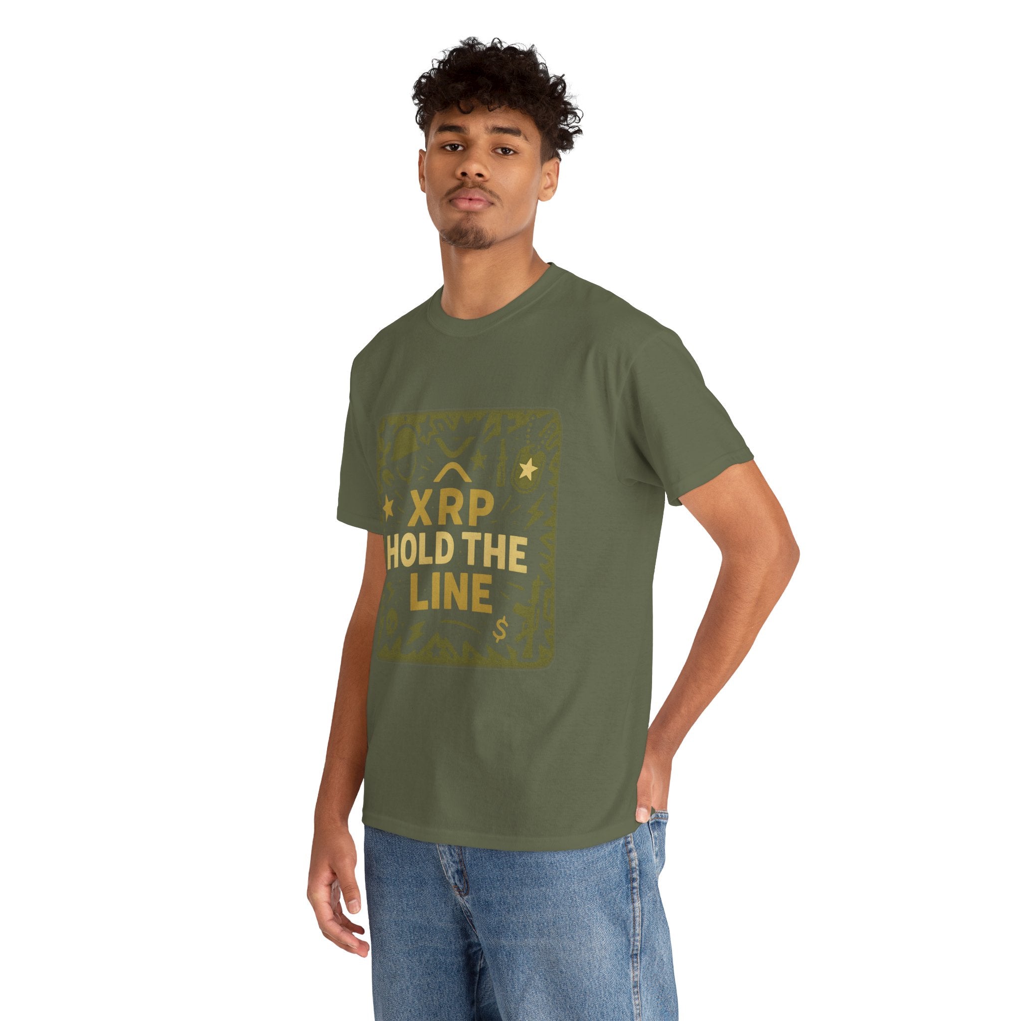 T-Shirt — XRP Hold The Line Crypto Graphic Tee