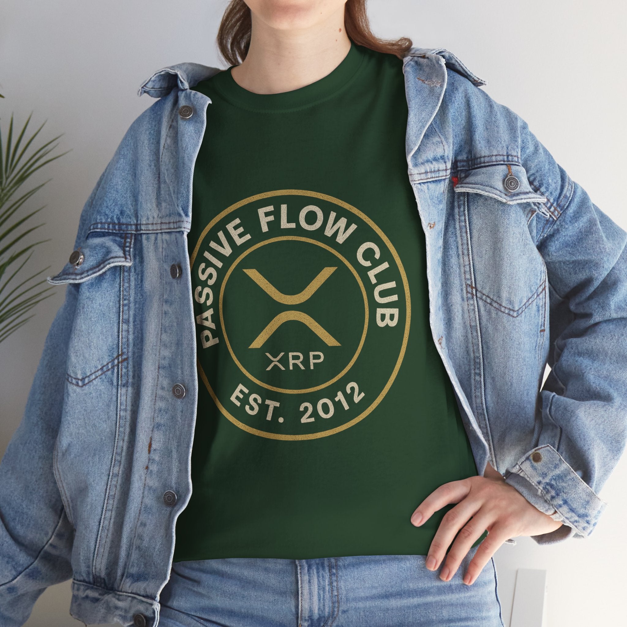 XRP Passive Flow Club T‑Shirt — Crypto Logo Tee (Est. 2012)