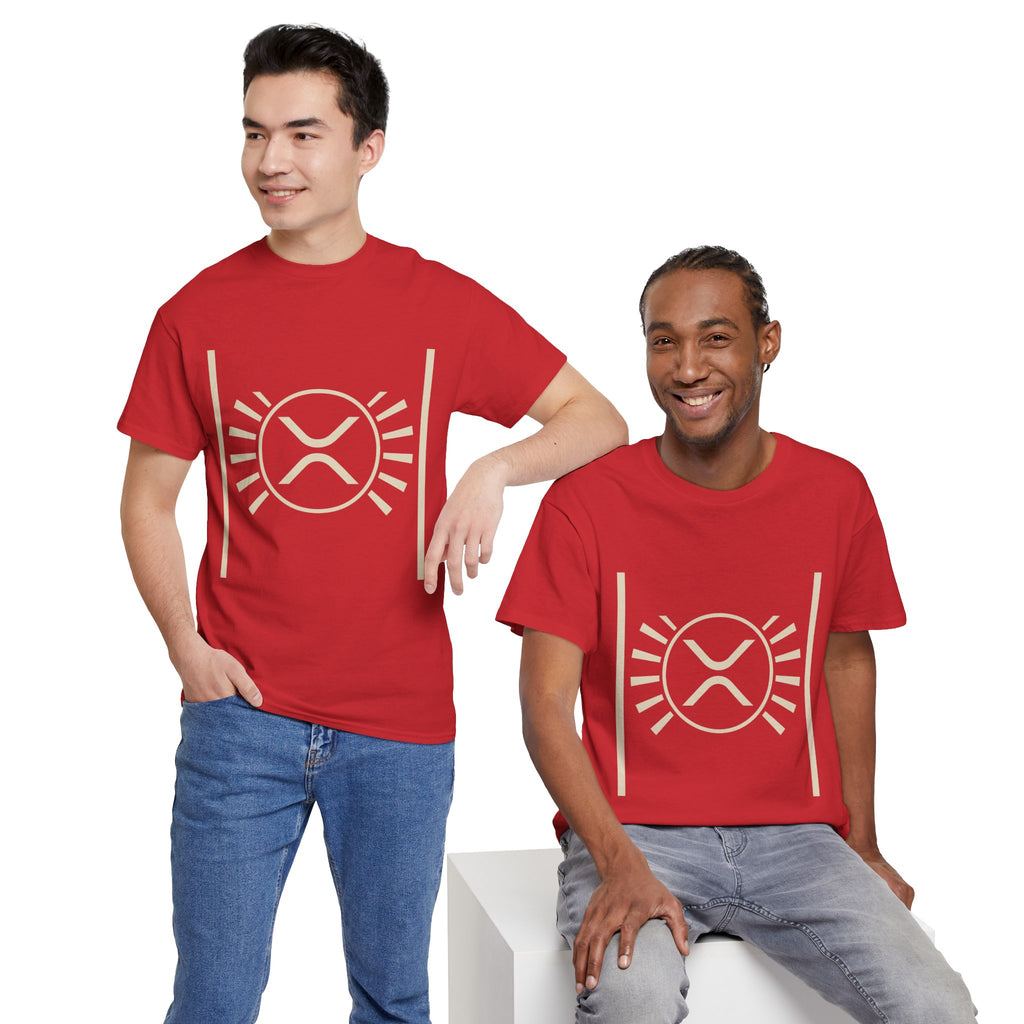 XRP Sun Logo T‑Shirt — Minimal Crypto Ripple Tee