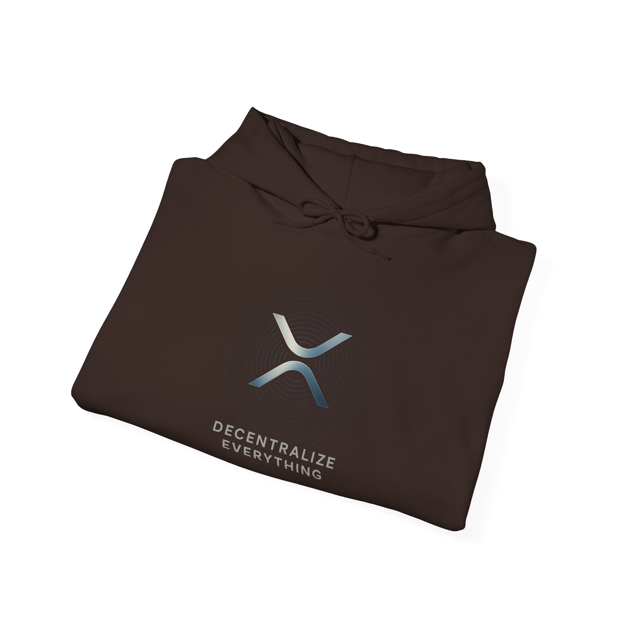 XRP 'Decentralize Everything' Hoodie — Minimal Crypto Logo Pullover