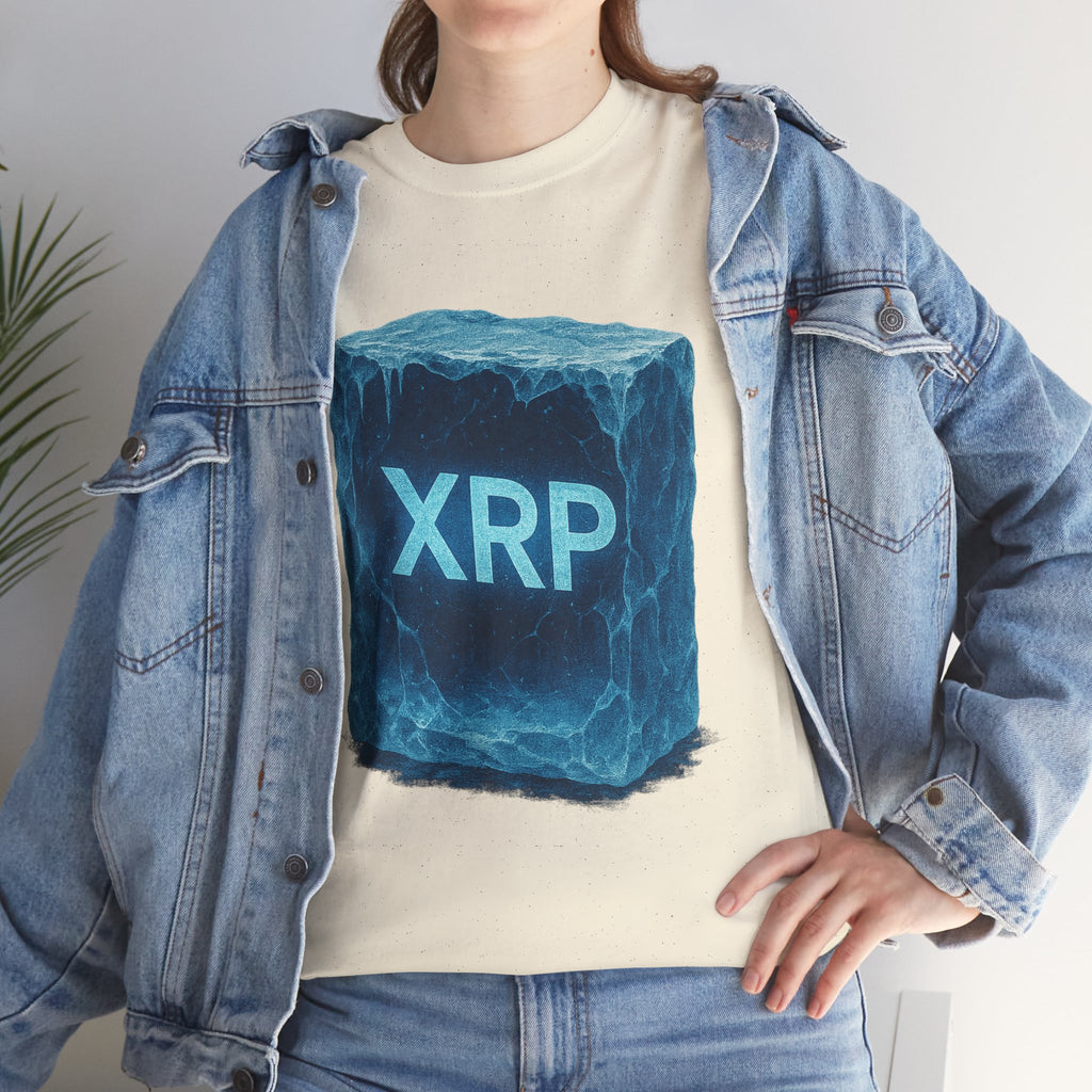 XRP Ice Block Tee — Crypto Ripple Logo T-Shirt
