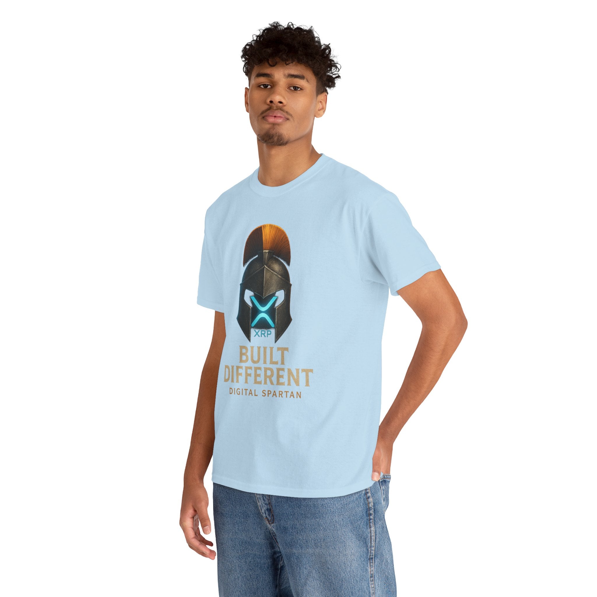 Built Different Spartan Tee — Digital Spartan XRP Crypto T-Shirt