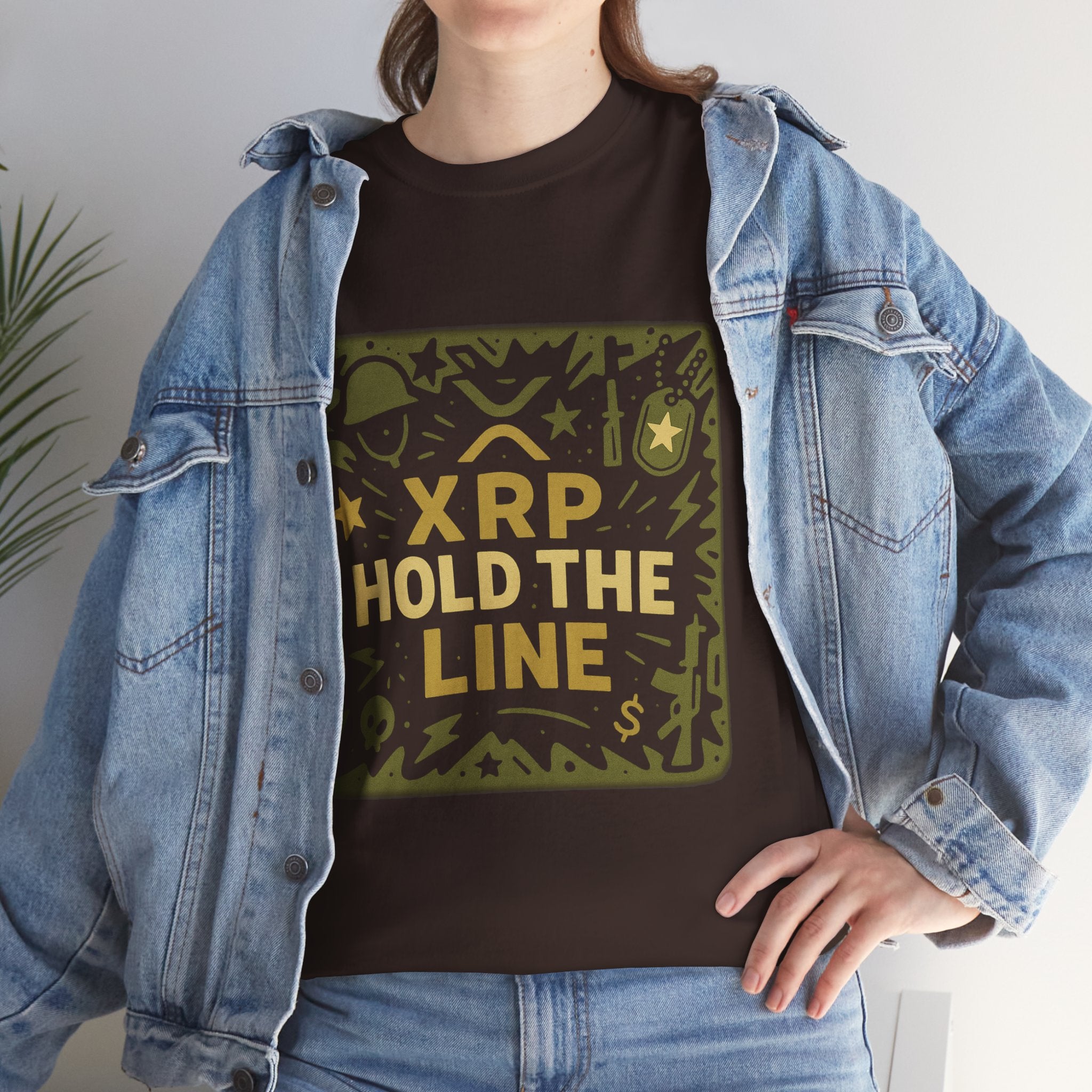 T-Shirt — XRP Hold The Line Crypto Graphic Tee