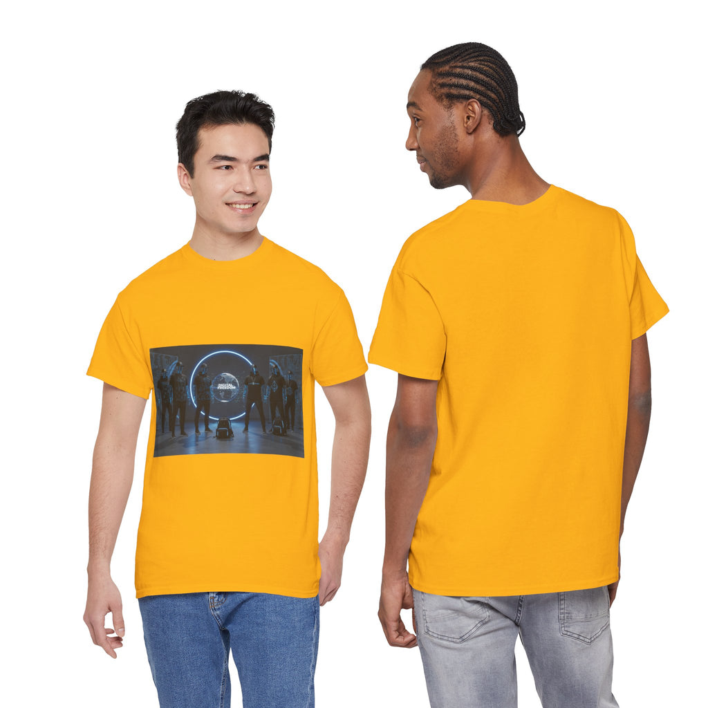 Sci‑Fi Portal Graphic Tee — Futuristic Neon Crew T-Shirt