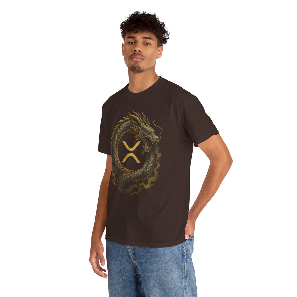 Dragon XRP Logo T-Shirt — Crypto XRP Circle Dragon Graphic Tee