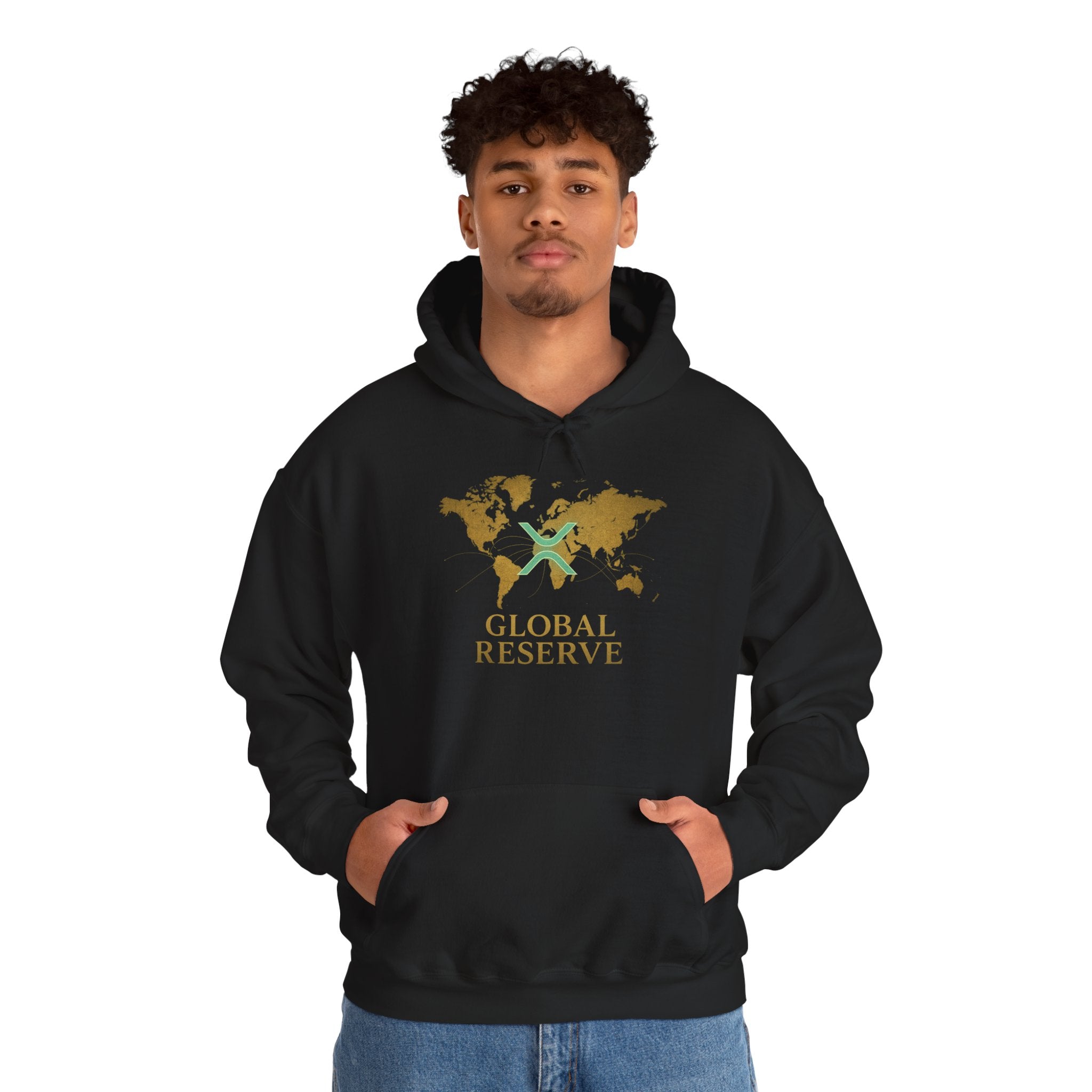Global Reserve Hoodie — World Map Logo Pullover