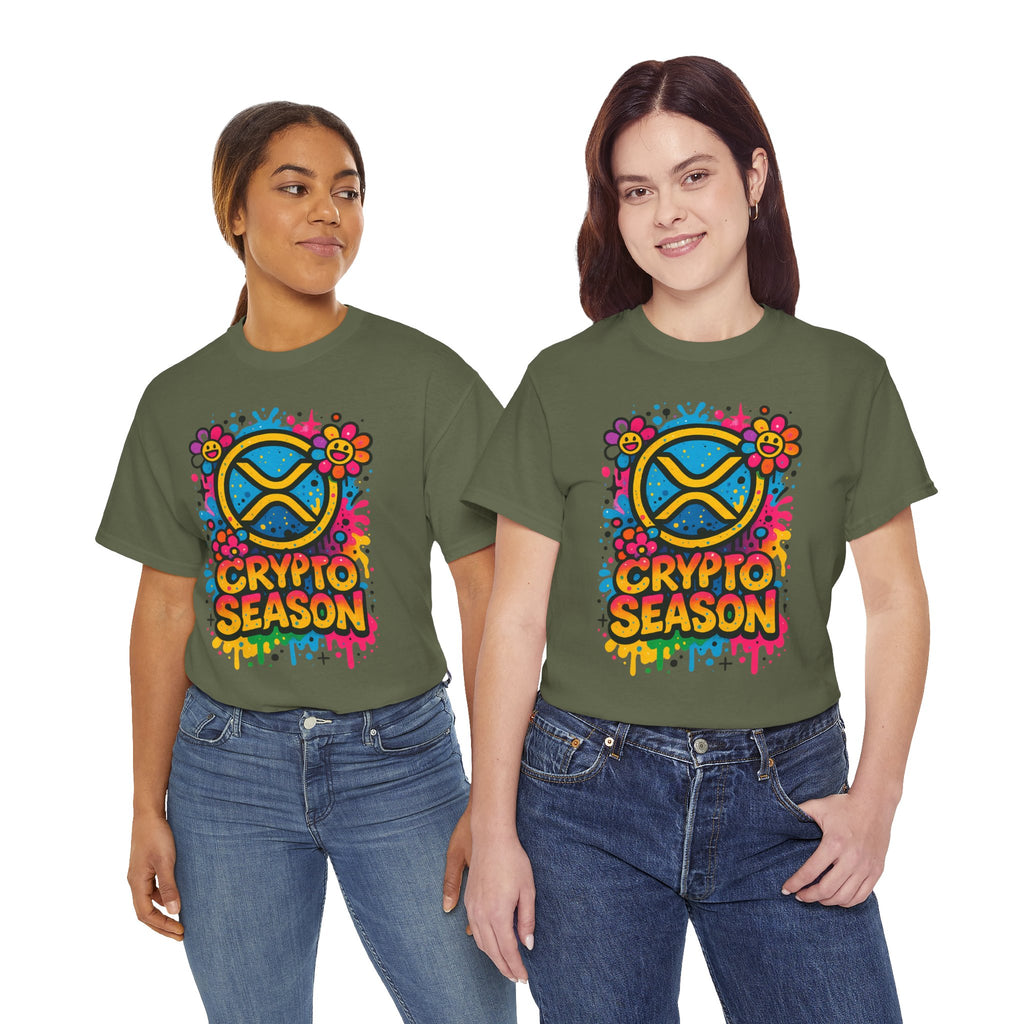 Crypto Season T-Shirt — Colorful Ripple XRP Logo Tee