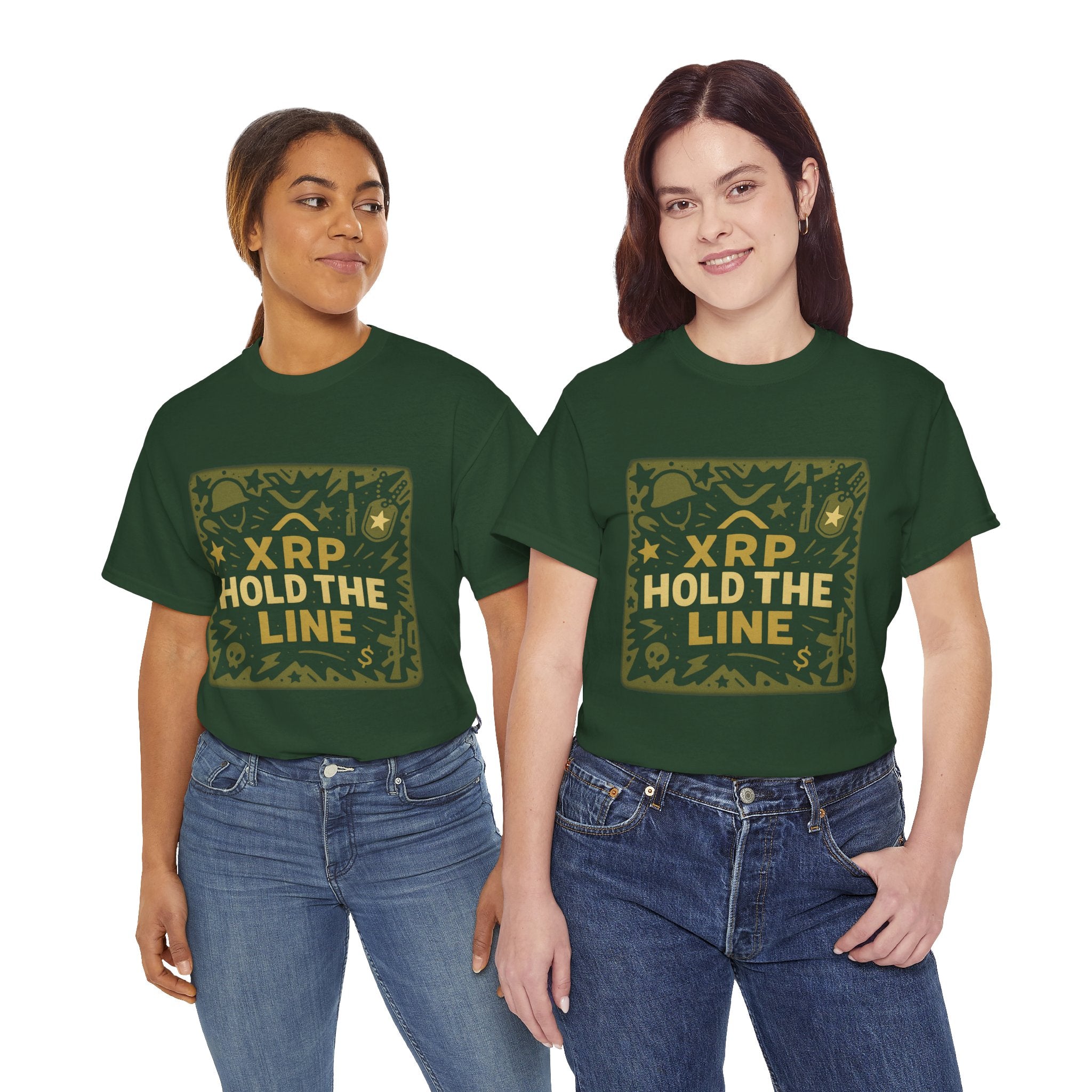 T-Shirt — XRP Hold The Line Crypto Graphic Tee