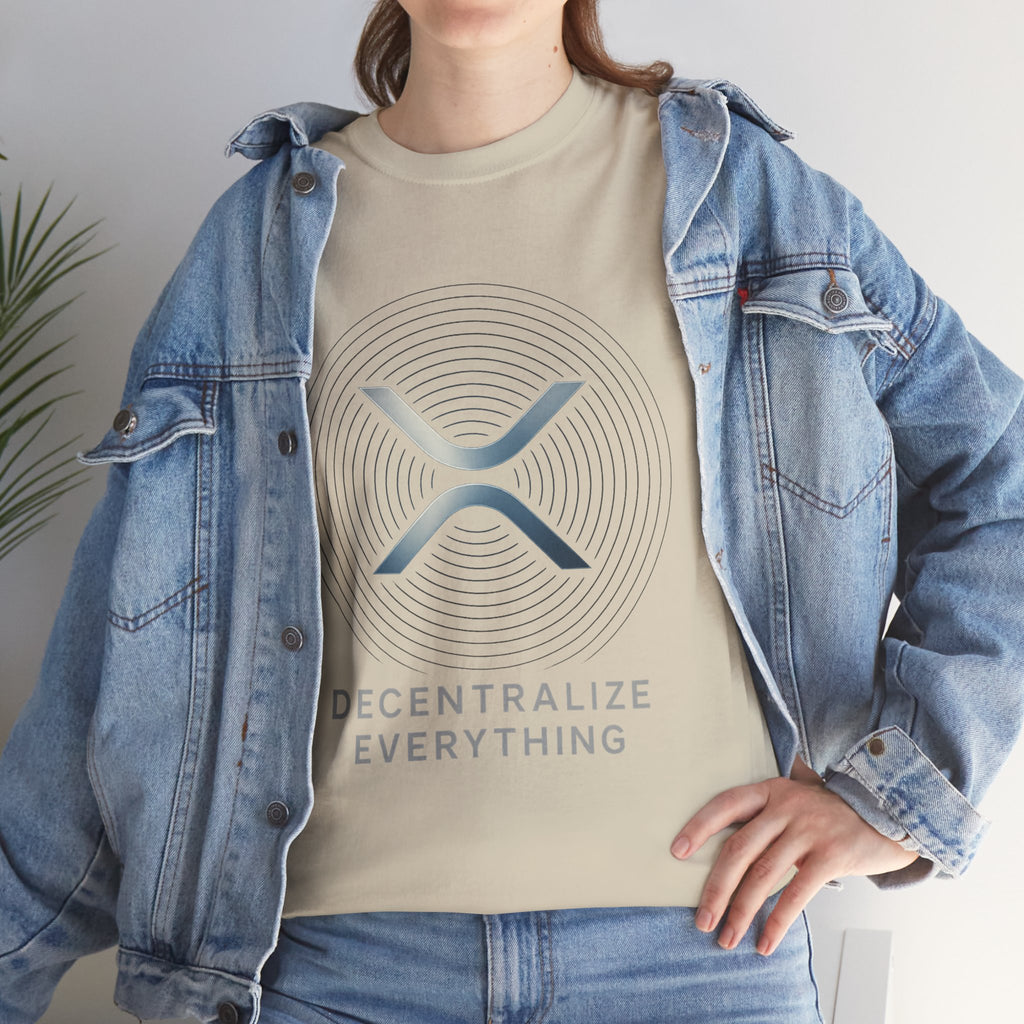 XRP 'Decentralize Everything' Tee - Crypto Logo T-Shirt