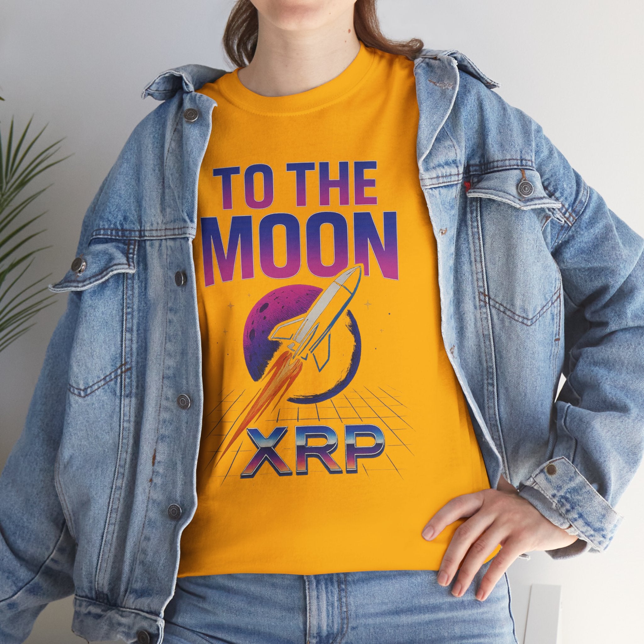 XRP 'To The Moon' T-Shirt — Crypto Investor Rocket Tee