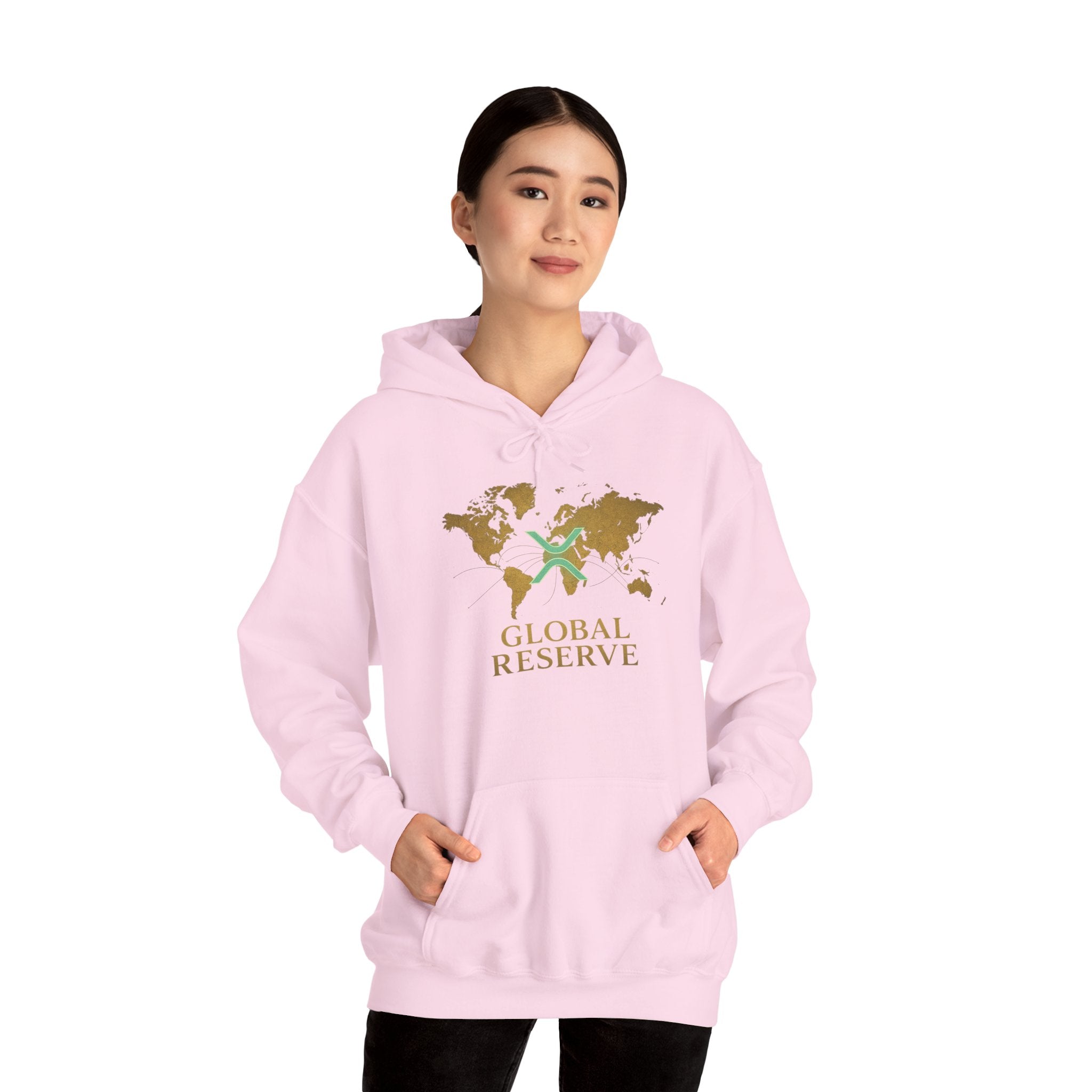 Global Reserve Hoodie — World Map Logo Pullover