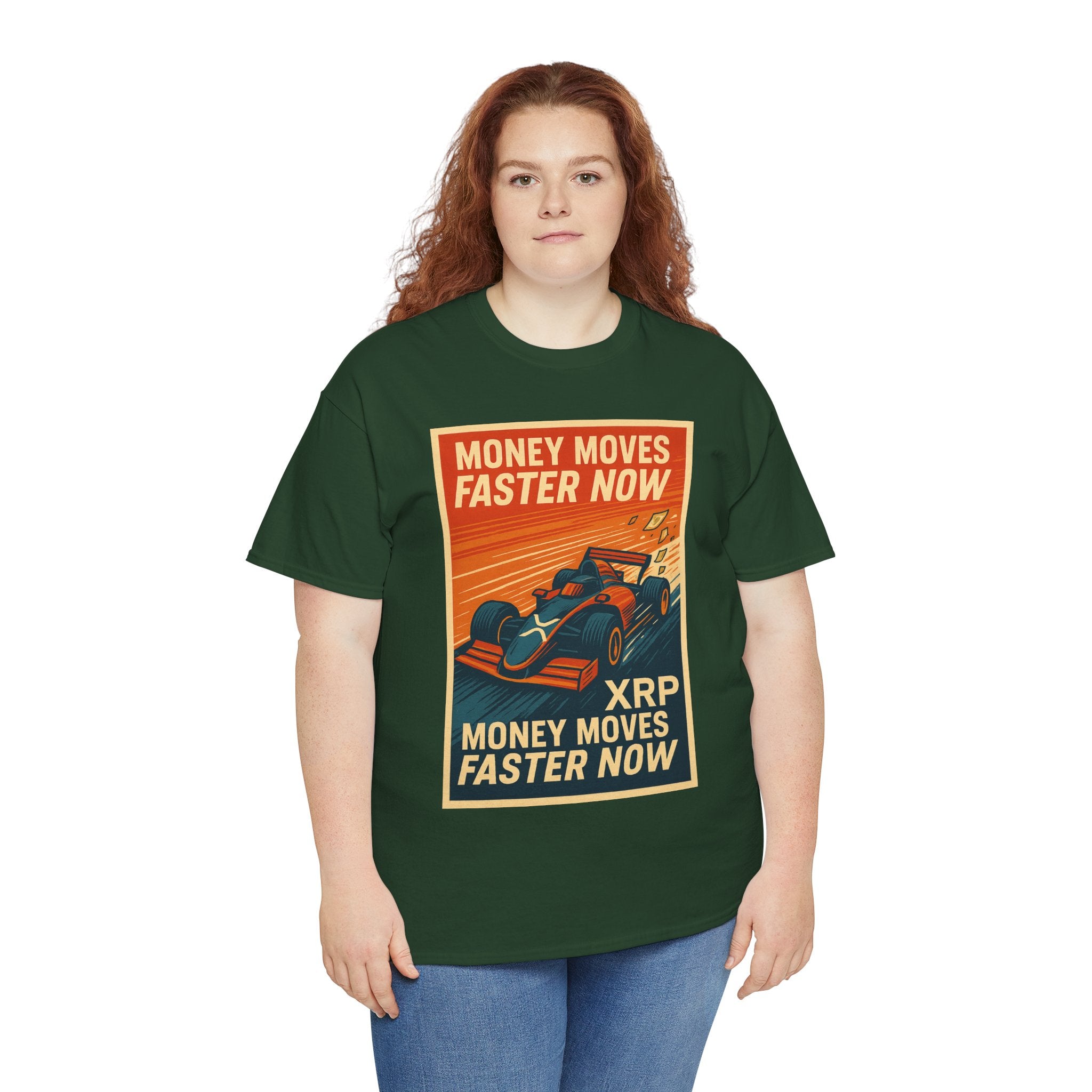XRP 'Money Moves Faster Now' Racing Tee — Crypto Enthusiast T-Shirt