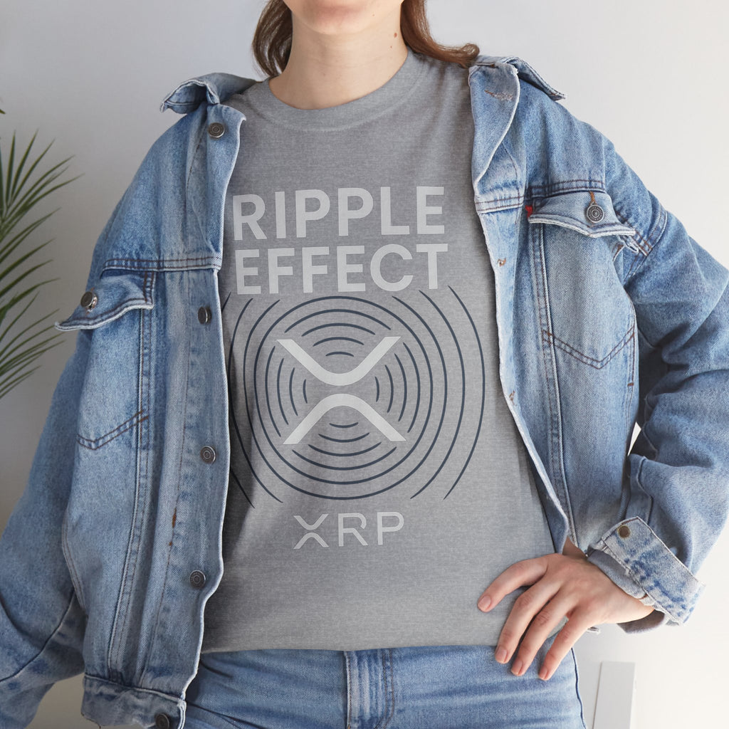 Ripple Effect XRP Tee — Minimal Cryptocurrency Logo T-Shirt