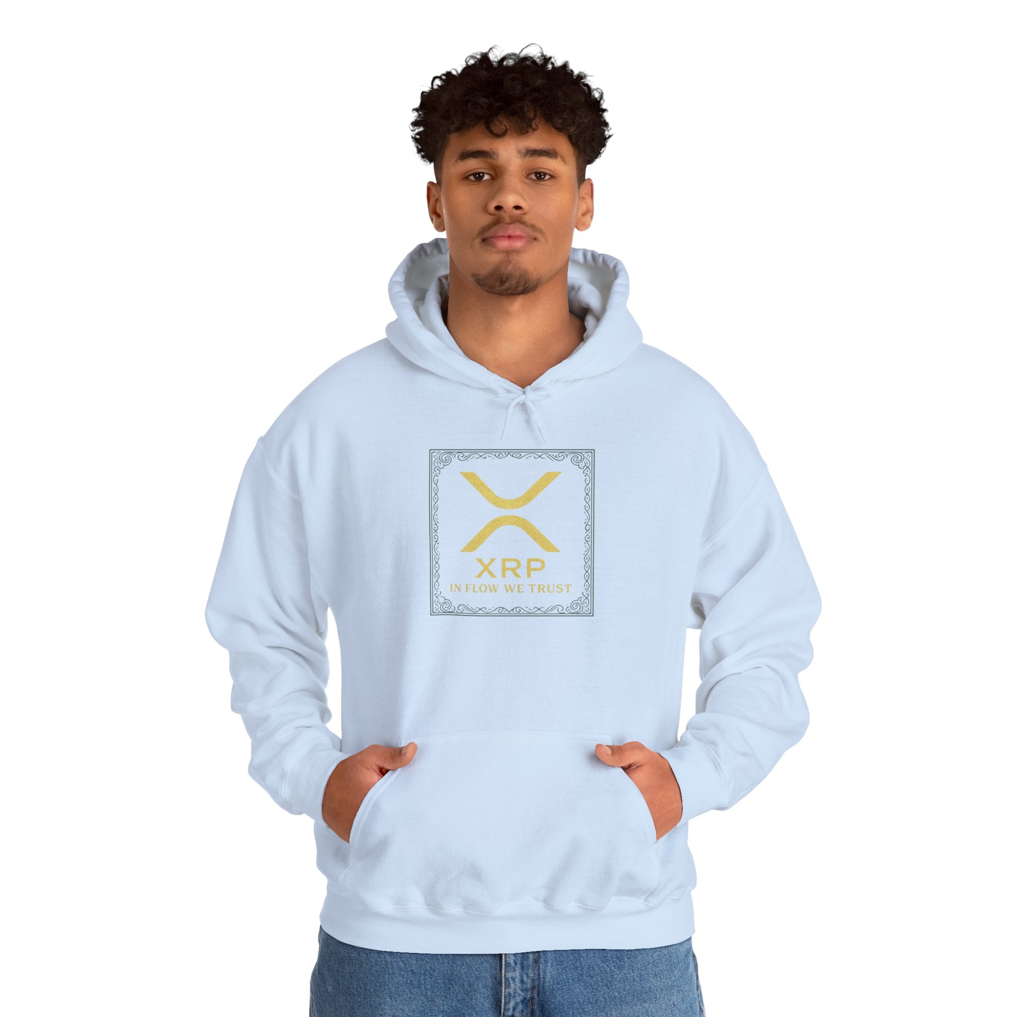XRP Logo Hoodie – Gold Cryptocurrency Sweatshirt