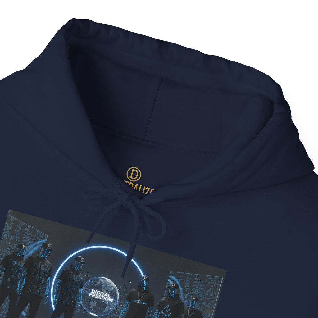 Futuristic Neon Portal Hoodie – Cyberpunk Sci‑Fi Crew Graphic Sweatshirt