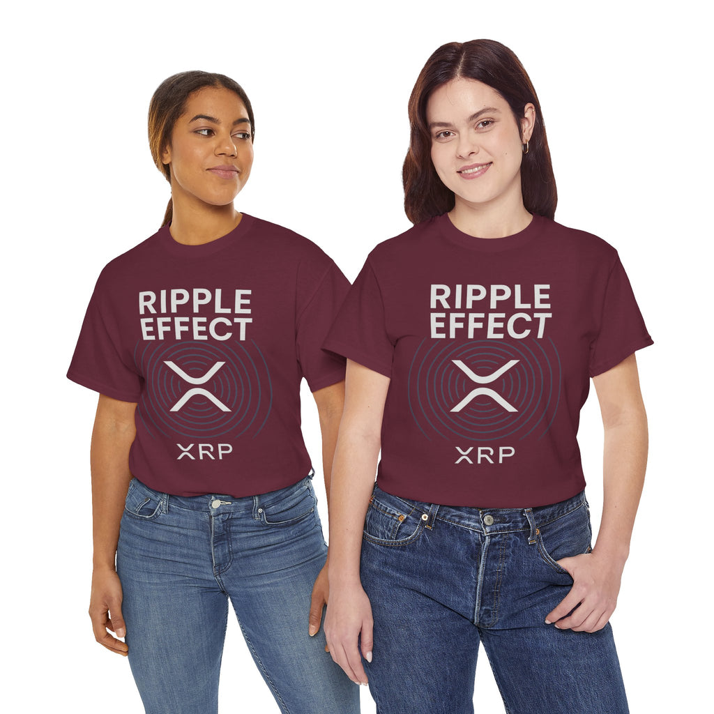 Ripple Effect XRP Tee — Minimal Cryptocurrency Logo T-Shirt